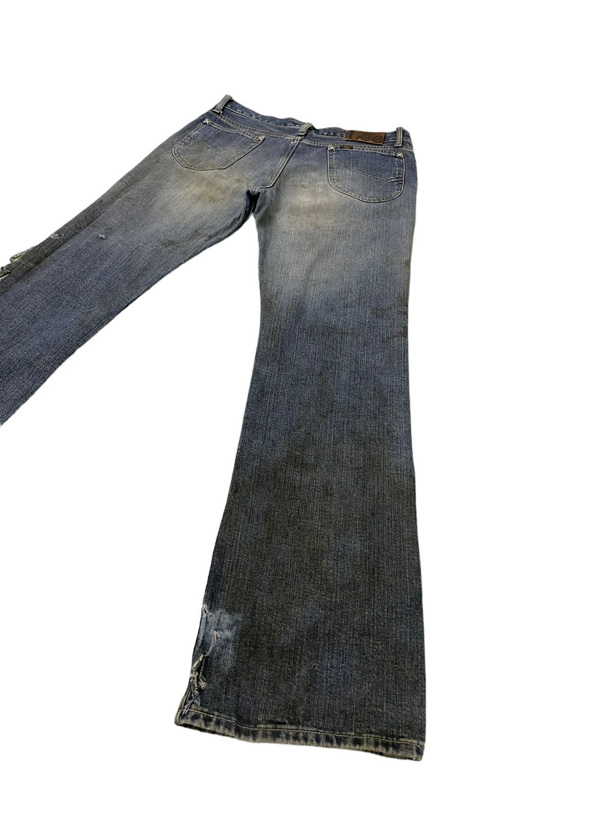 Lee Flare Jeans Lee Japan Dirty Distress Boot Cut 7🟦8 Size US 33 - 15 Thumbnail
