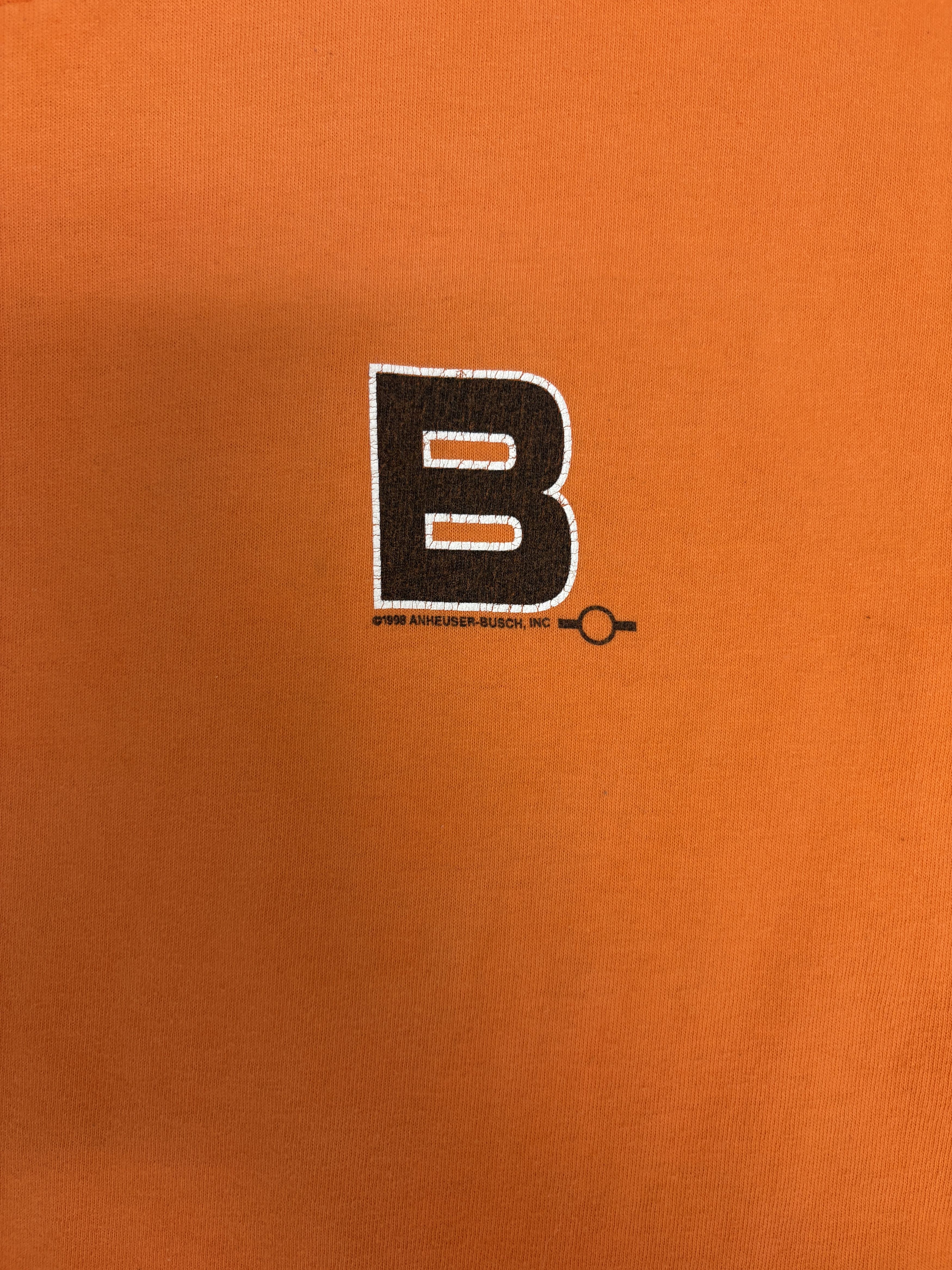 Vintage Budweiser Athletics Sport Vintage Orange T-Shirt Tee Size US XL / EU 56 / 4 - 2 Thumbnail