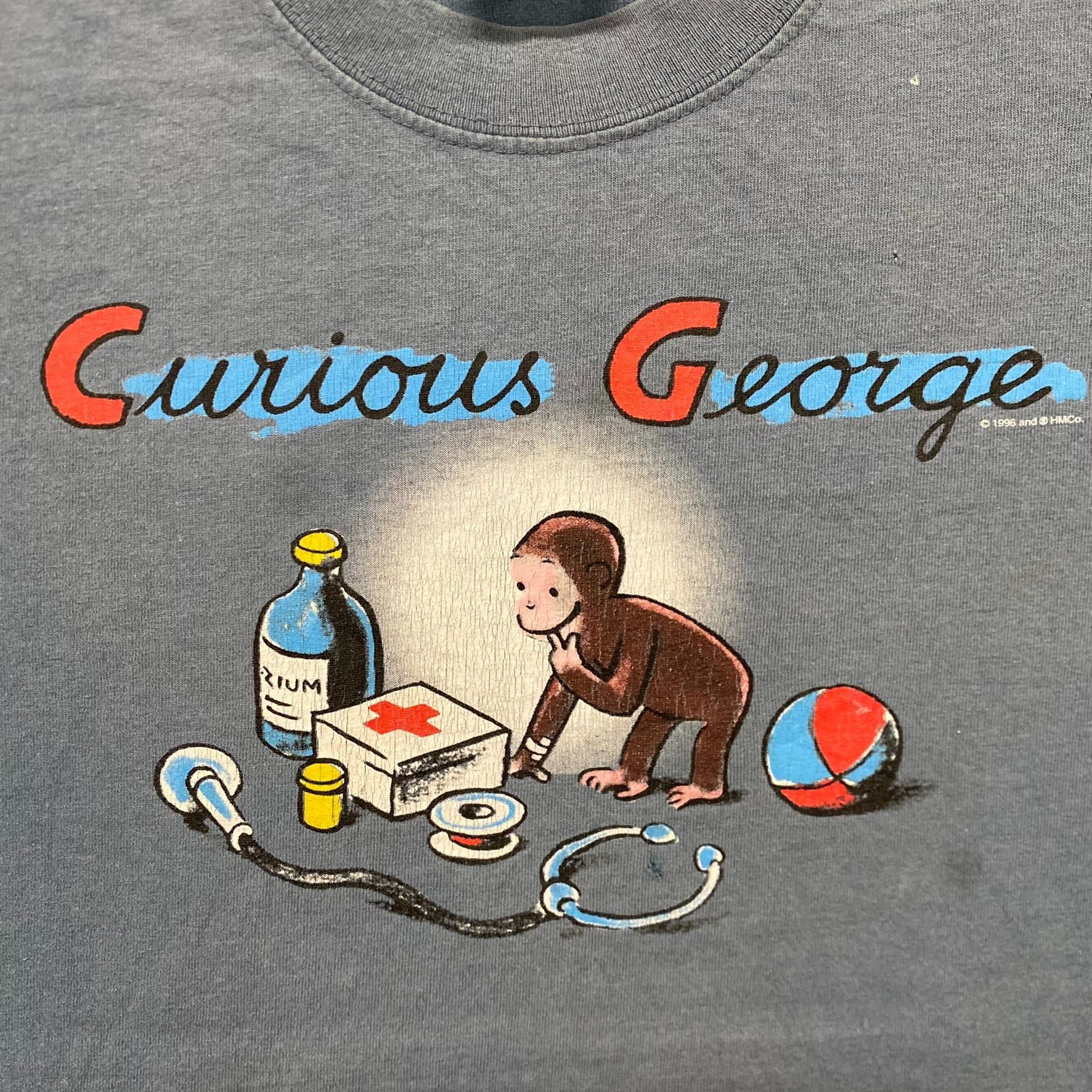 Vintage Vintage Y2K Essential Curious George Cartoon T-Shirt Size US L / EU 52-54 / 3 - 3 Thumbnail