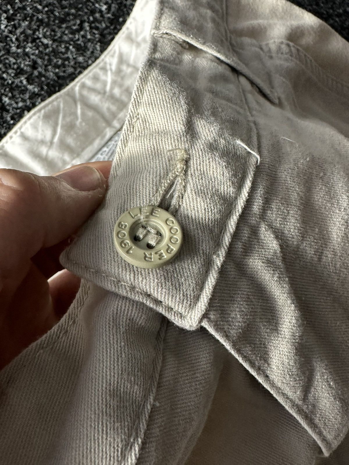 Lee × Vintage AVANT-GARDE Vintage LEE Flared Stonewashed Y2K Summer Pants Size 34" / US 12 / IT 48 - 7 Thumbnail