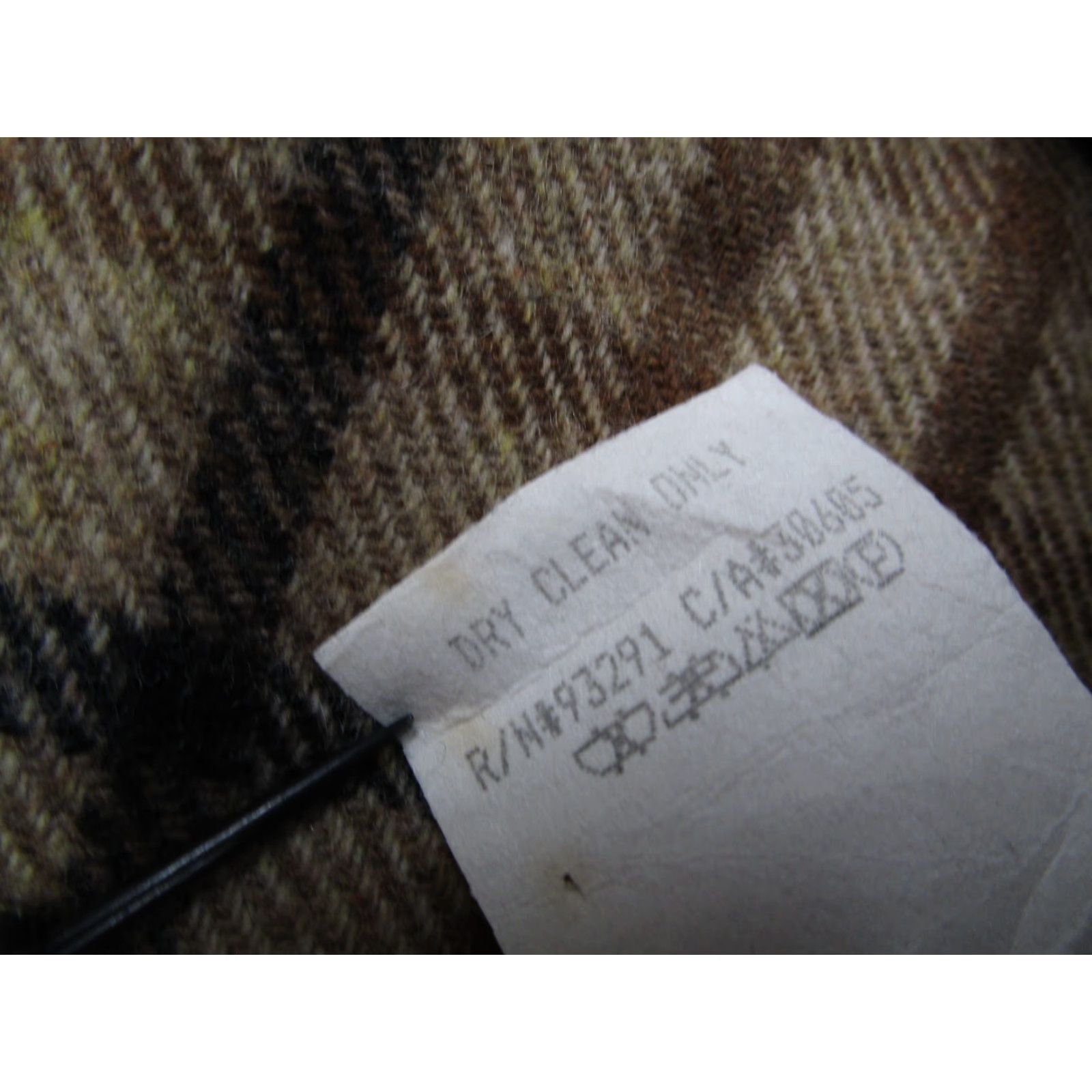 Vintage VINTAGE True Grit Mens Bomber Jacket Casual Fall Winter Adult Medium Brown Wool Check 90s Western Pearl Snaps USA Size US M / EU 48-50 / 2 - 5 Thumbnail