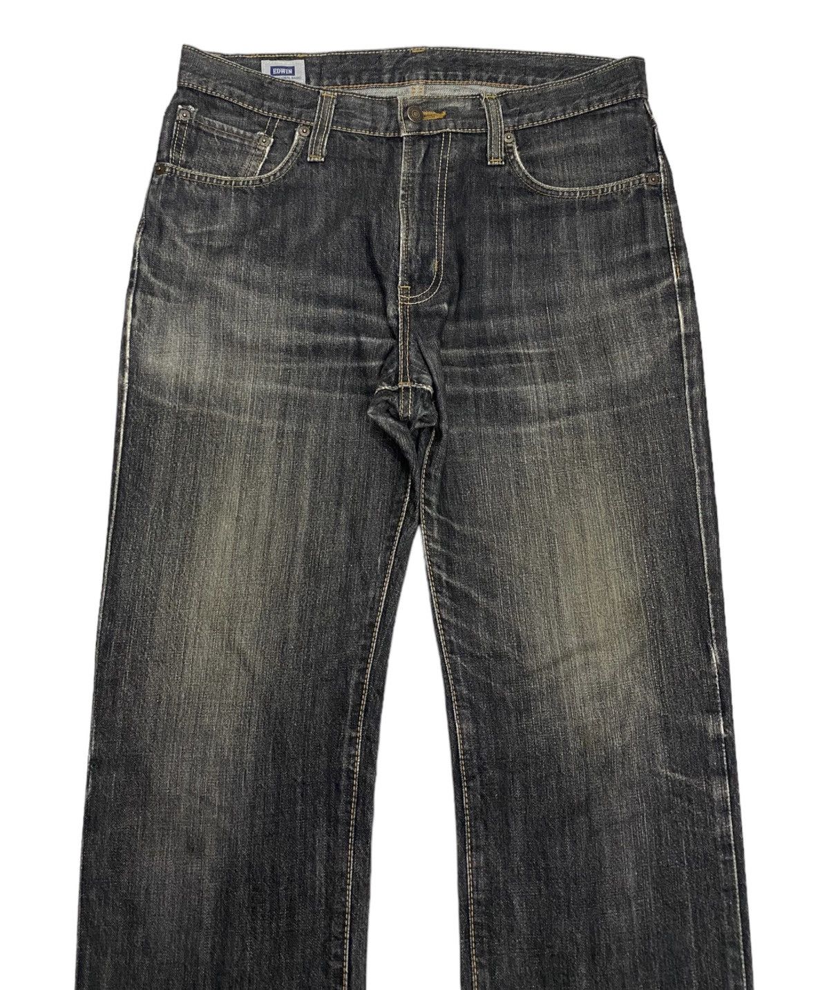 Edwin DISTRESSED DENIM EDWIN NO 403 MADE IN JAPAN DENIM JEANS Size US 33 - 3 Thumbnail
