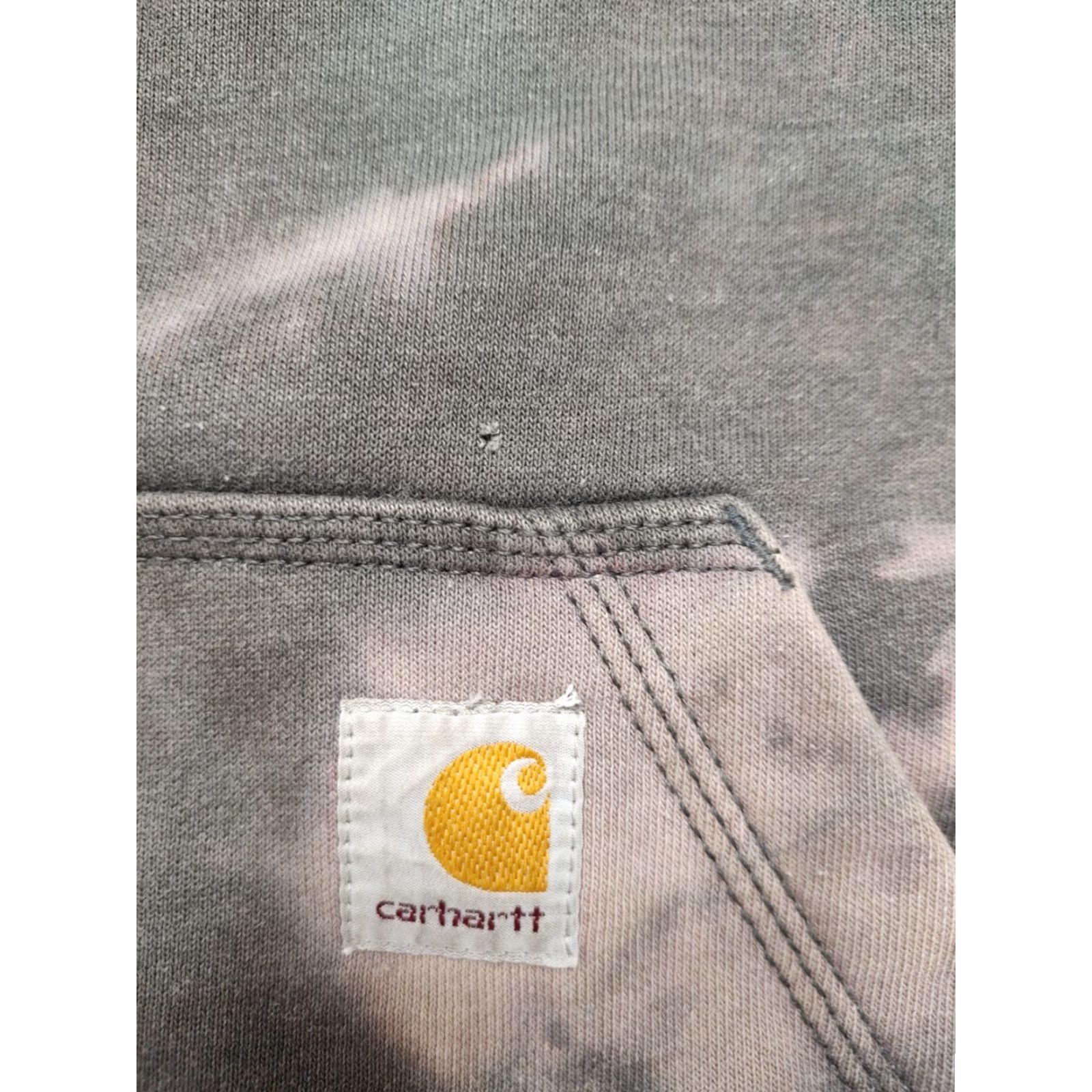 Carhartt VINTAGE Carhartt Victory Mens Tag M Gray 1/4 Zip Hoodie Sweatshirt Acid Wash Tie Dye Size US M / EU 48-50 / 2 - 7 Thumbnail