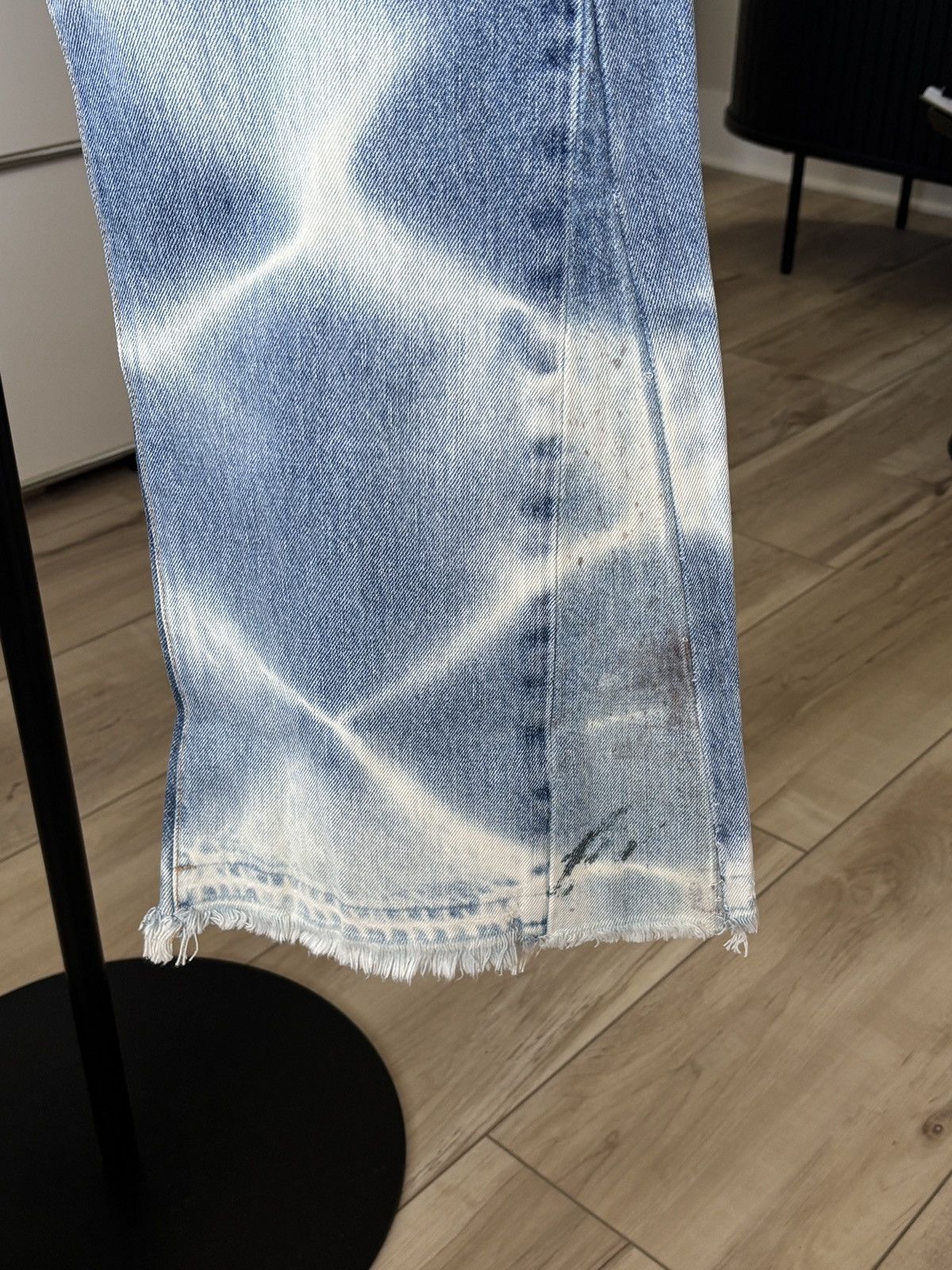 Gallery Dept. GALLERY DEPT | 37 | LEVI G PATCH LEATHER DENIM JEANS Size US 37 - 14 Thumbnail