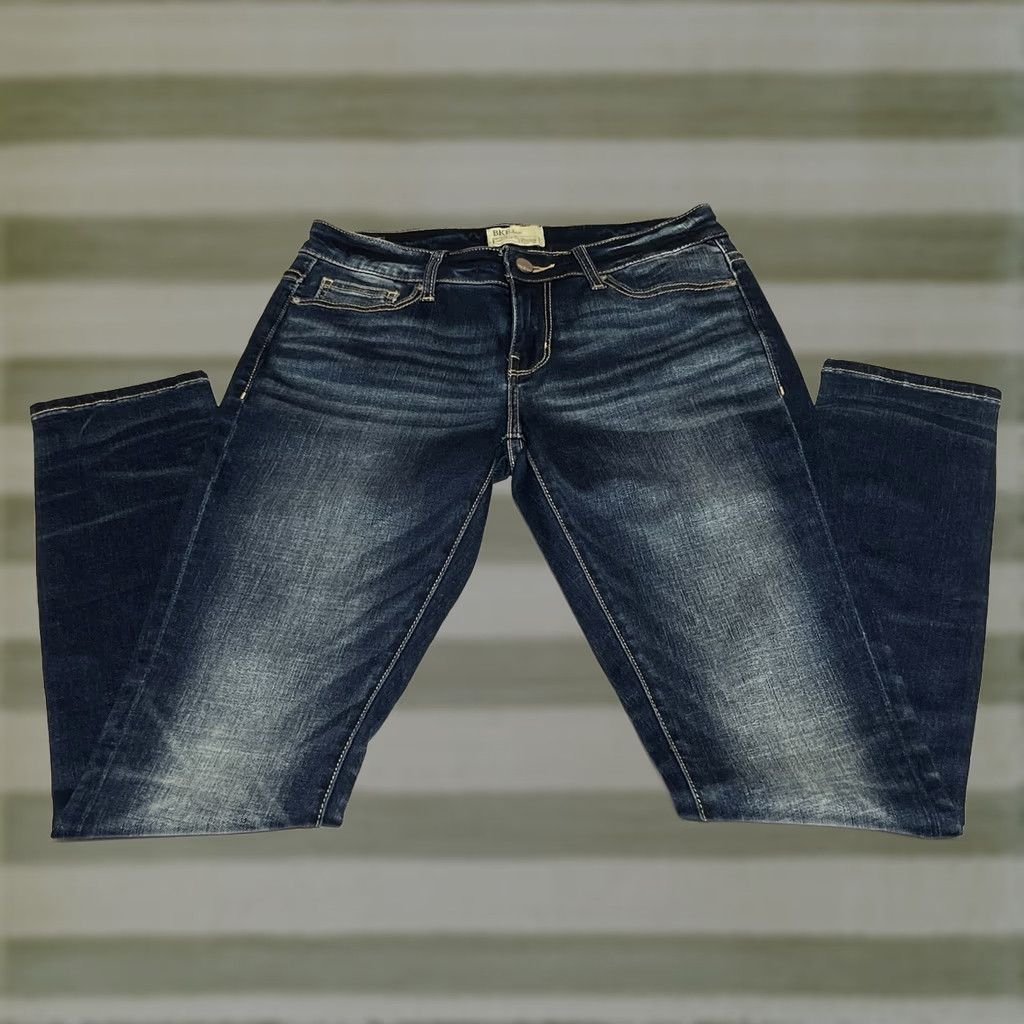 BKE BKE Payton Skinny Stretch Mid Rise Dark Wash Jeans Women’s 30x31.5 Regular Denim Cotton Polyester Spandex 5-Pocket Size 30" / US 8 / IT 44 - 1 Thumbnail