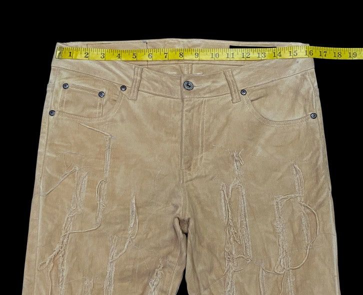 Add × Japanese Brand × Le Grande Bleu (L.G.B.) Add Make Super Striped Destroyed Distressed Cropped Jeans Size US 32 / EU 48 - 14 Thumbnail