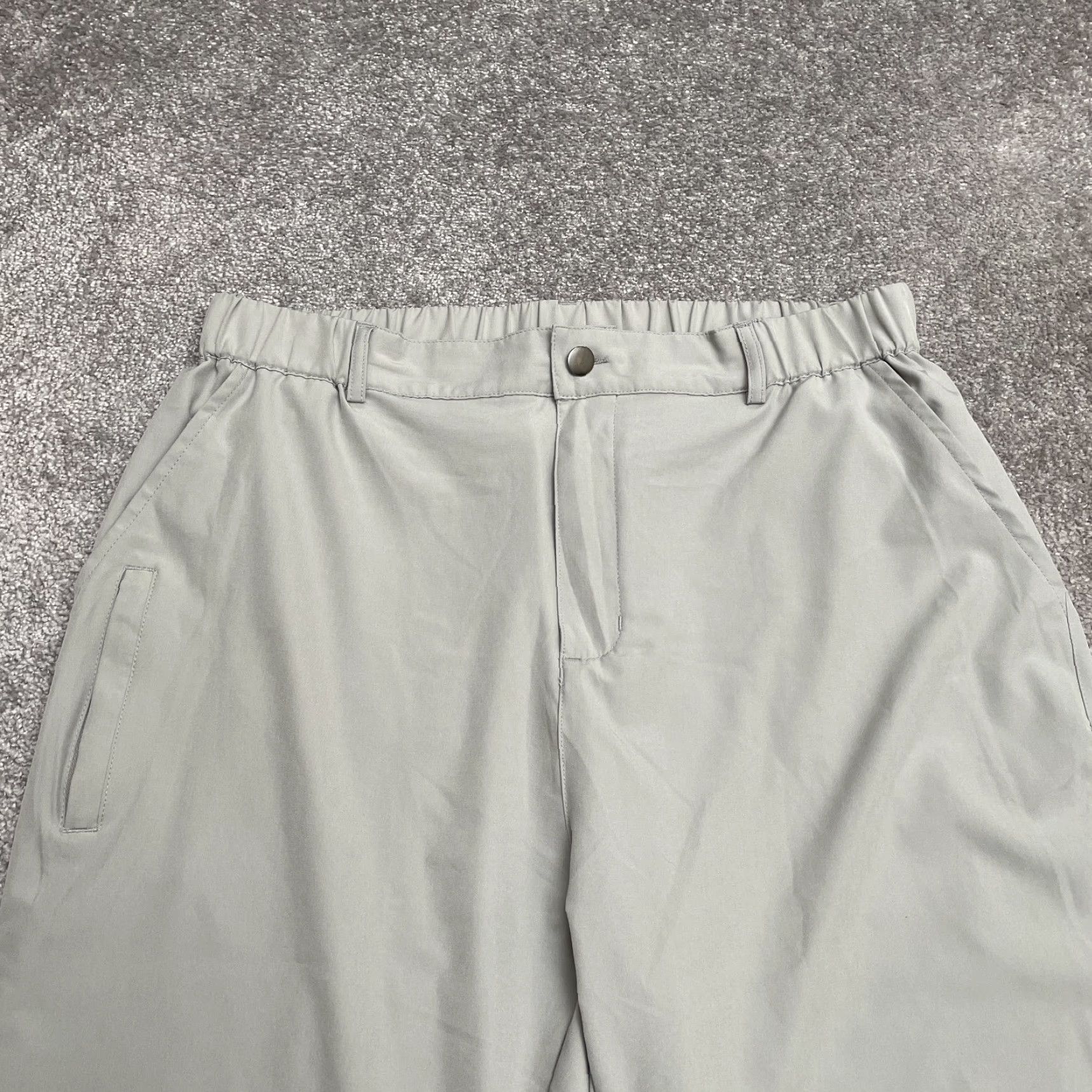 Vintage Gradual Long Sport Shorts Womens XL Gray Elastic Waist Pocket Active Outdoor Size 40" / US 18 - 5 Thumbnail