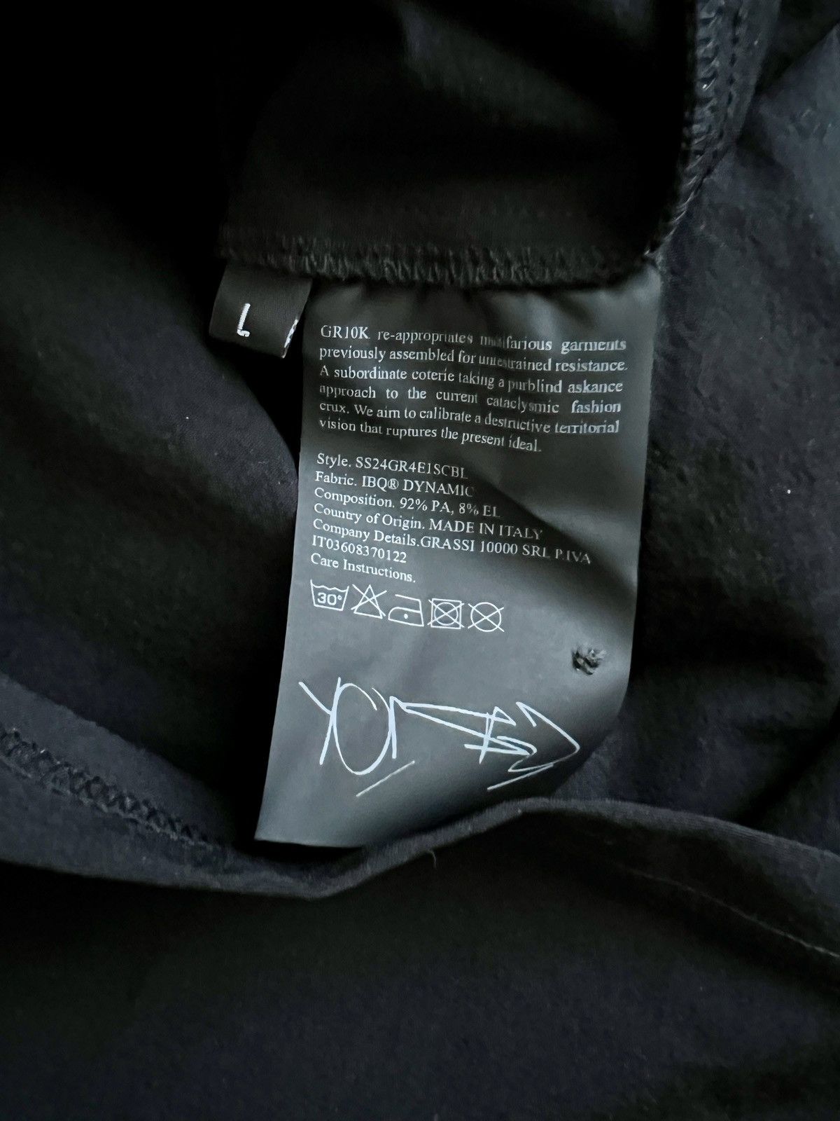 GR10K GR10K IBQ S/S POLO SHIRT (BLACK - LARGE) Size US L / EU 52-54 / 3 - 12 Thumbnail