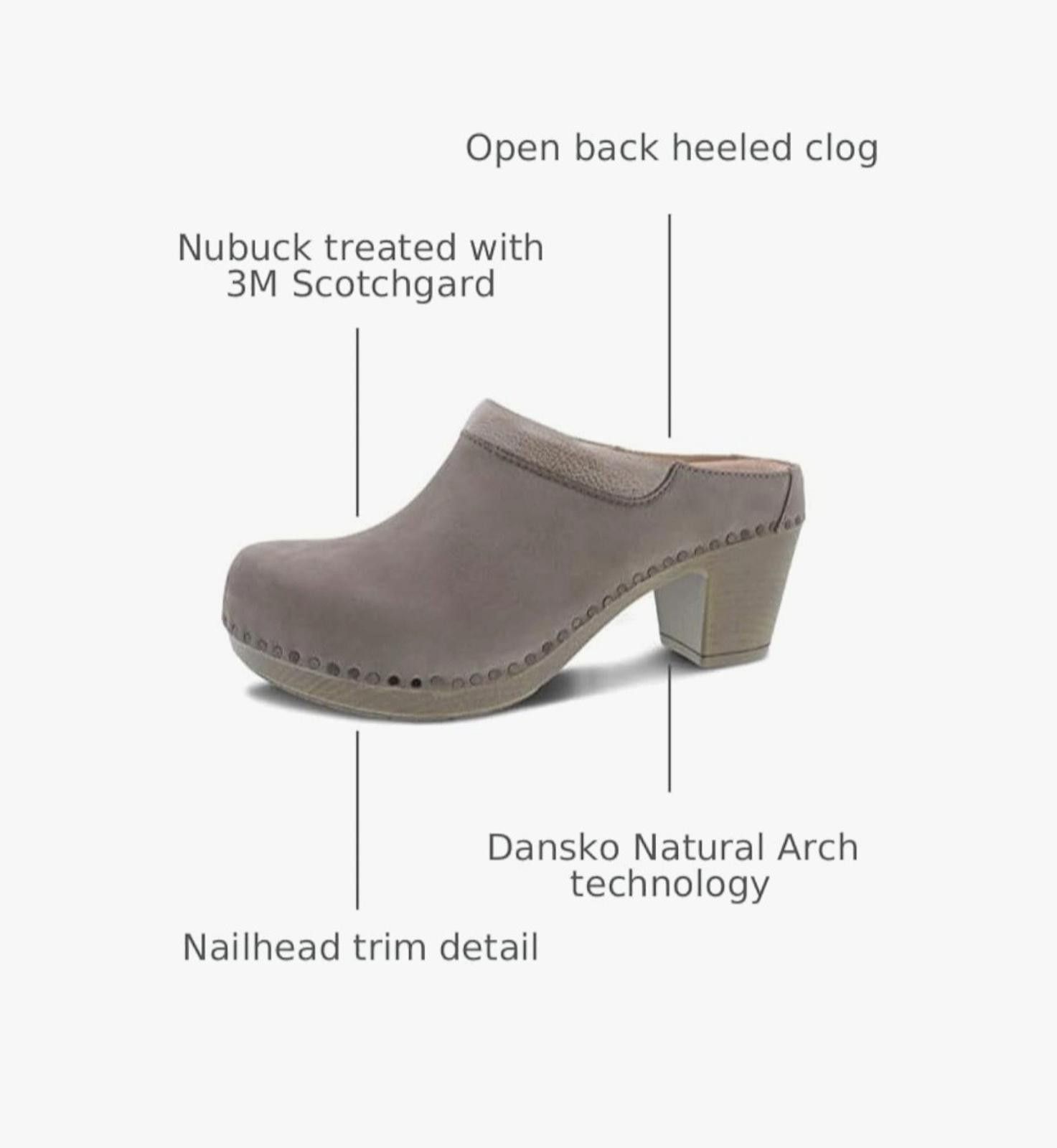 Dansko Dansko Sammy Mule Clogs Block Heel Light Wt 6.5-7 Taupe Size US 6.5 / IT 36.5 - 4 Thumbnail