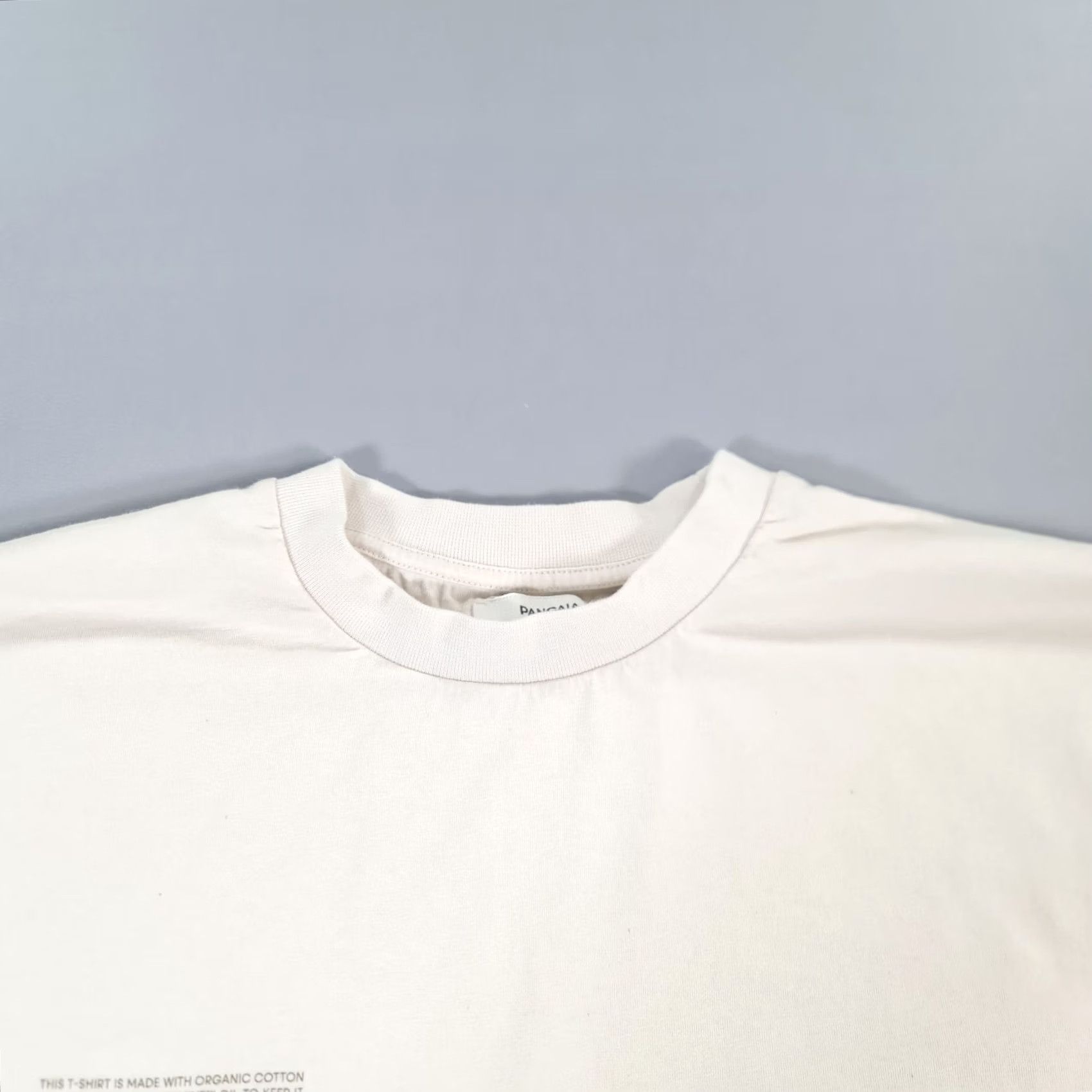 Pangaia Pangaia T-Shirt Mens Small Beige Cotton Crew Neck Long Sleeve Jersey Shirt Mini Boxy Fit Size US S / EU 44-46 / 1 - 2 Thumbnail