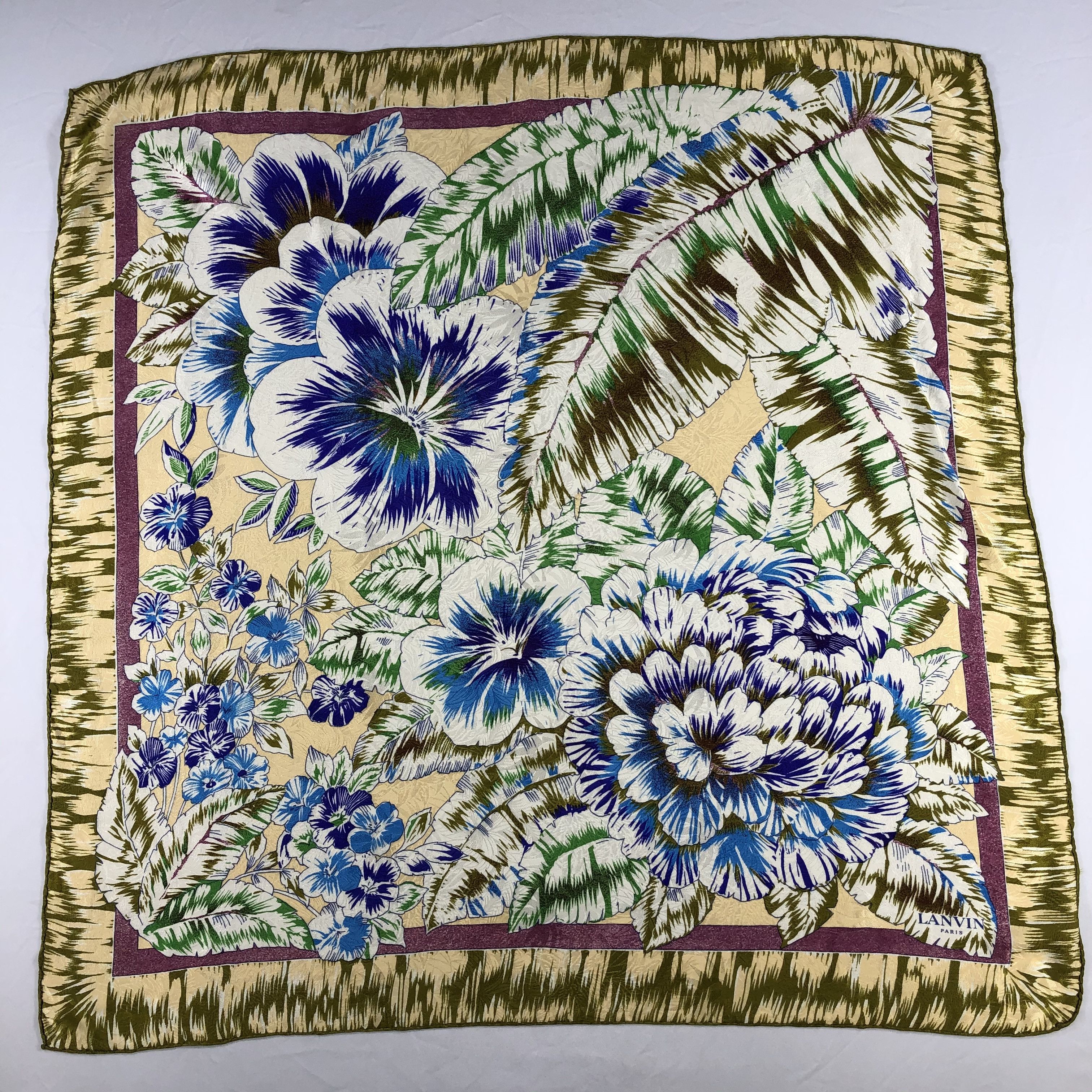 Lanvin Vintage Lanvin Silk Scarf Size ONE SIZE - 2 Thumbnail