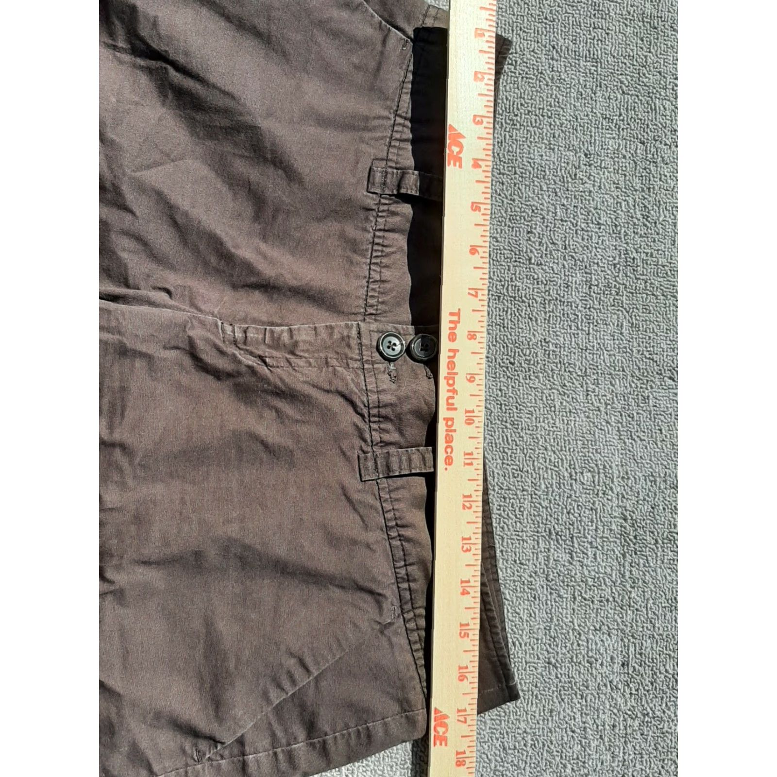 Mossimo VINTAGE Mossimo Supply Co Women’s Shorts Brown Size 12 * tiny snag on back Discounted Size 34" / US 12 / IT 48 - 2 Thumbnail