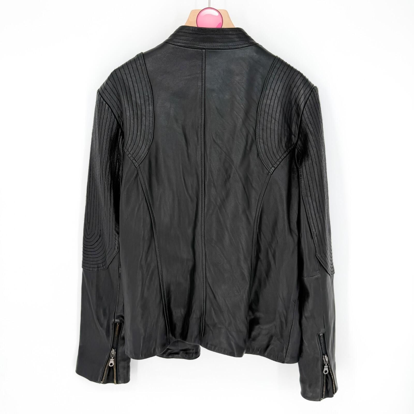 DKNY DKNY Soft Genuine Lamb Leather Zip Up Jacket Women's Size M Size M / US 6-8 / IT 42-44 - 6 Thumbnail