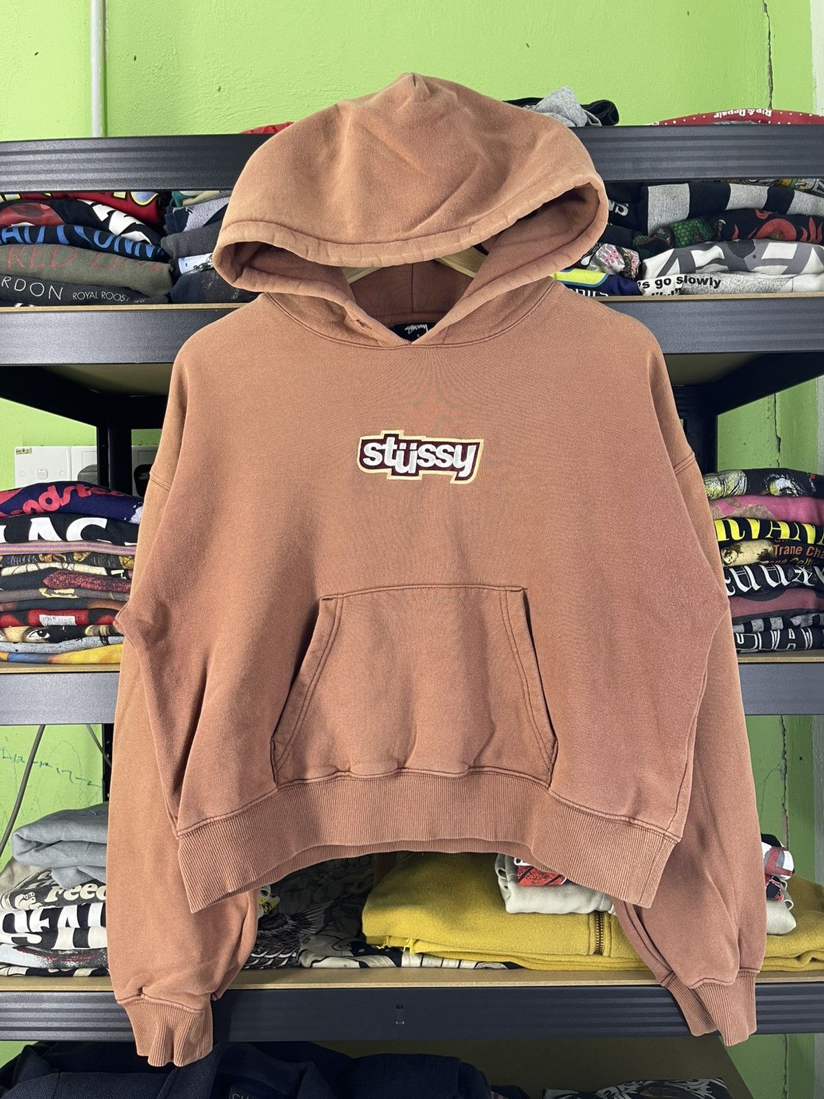 Stussy Vintage Embroidered Stussy Civil Cropped Hoodie Style Baggy Size S / US 4 / IT 40 - 2 Thumbnail