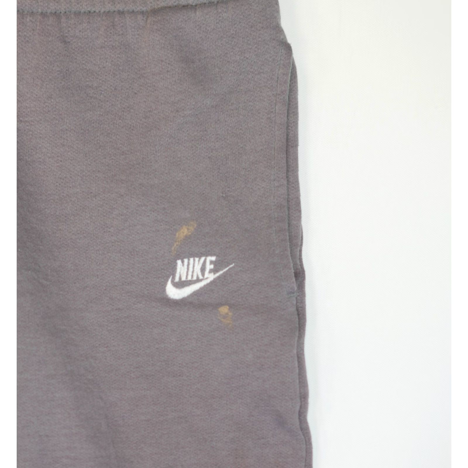 Nike VINTAGE Nike Sweatpants Gray Regular Men L Inseam 30 Sport Sportswear Swoosh Center Distressed 80s 70s 90s NCAA College University Athletic Pants Size US 33 - 4 Thumbnail