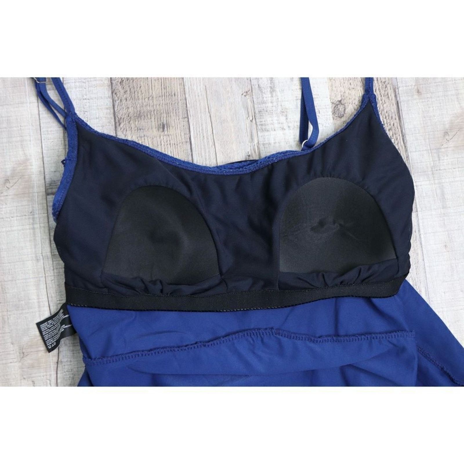 Jones New York Jones New York Blue Lace Triple Ruffle Tankini Swim Top 12 Size XL / US 12-14 / IT 48-50 - 5 Thumbnail