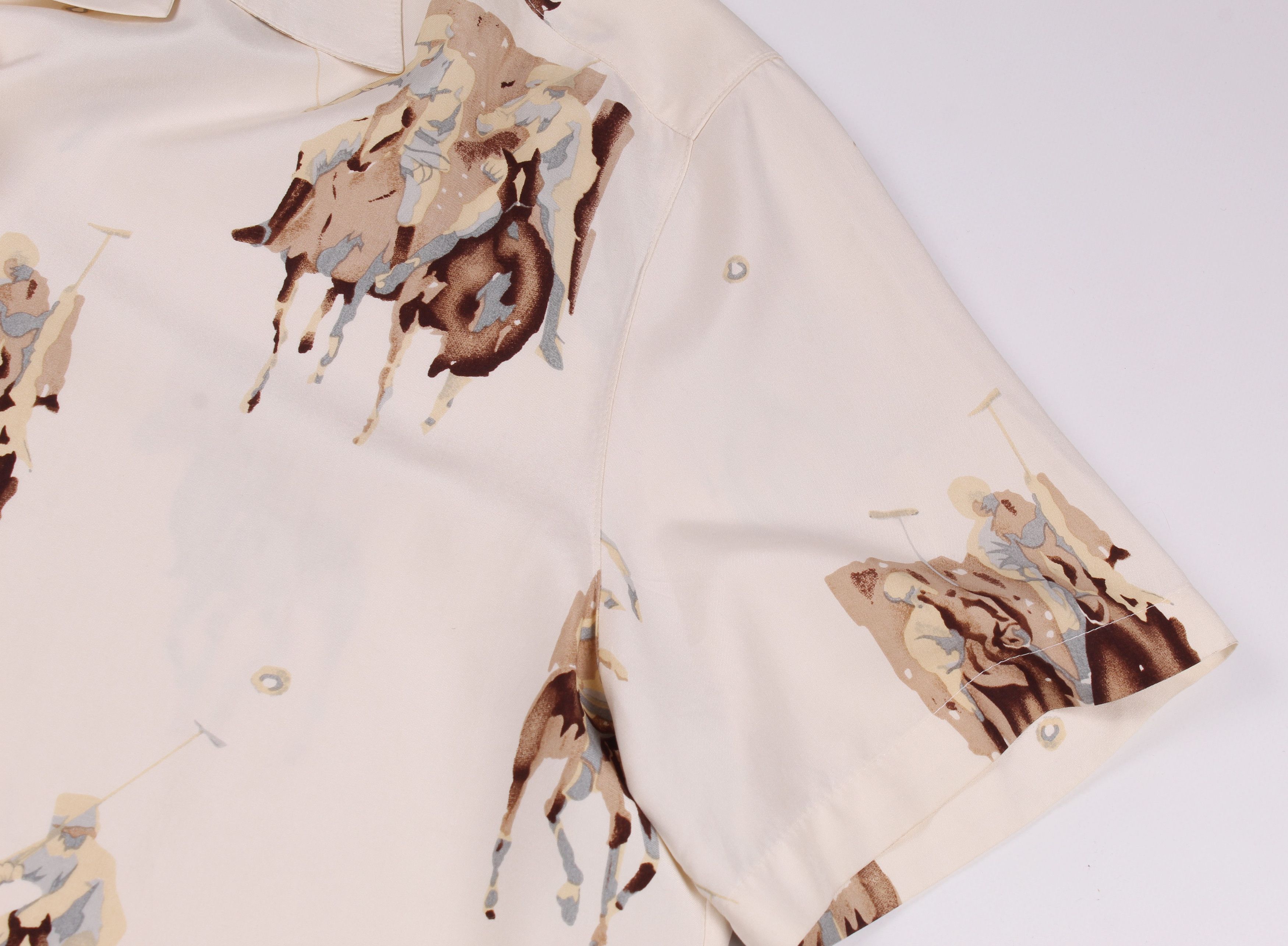 Jones New York × Vintage Vintage Jones New York Polo Printed Silk Shirt Size L / US 10 / IT 46 - 4 Thumbnail