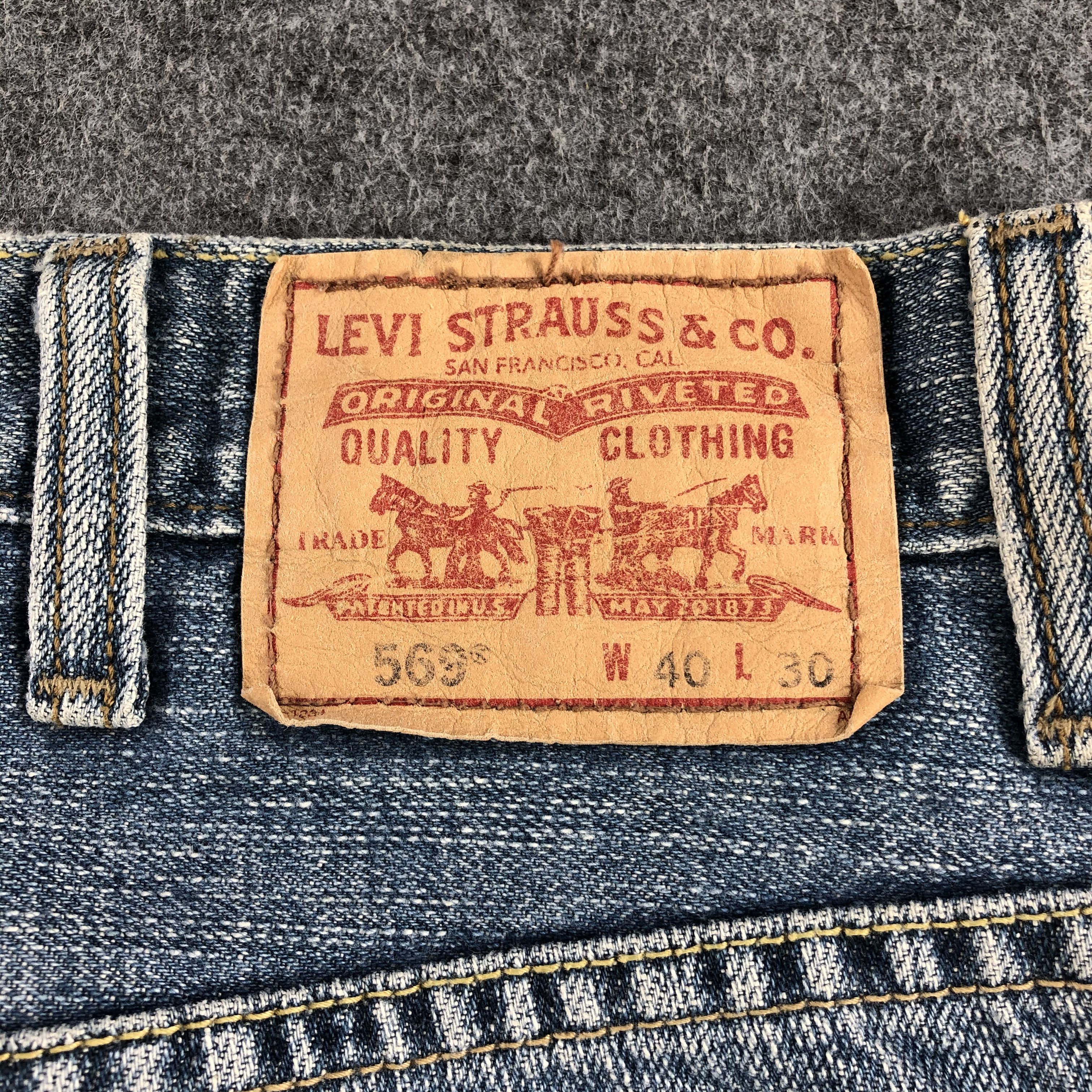 Levi's Vintage Blue Wash Levis 569 Jeans-J1504 Size US 41 - 5 Thumbnail