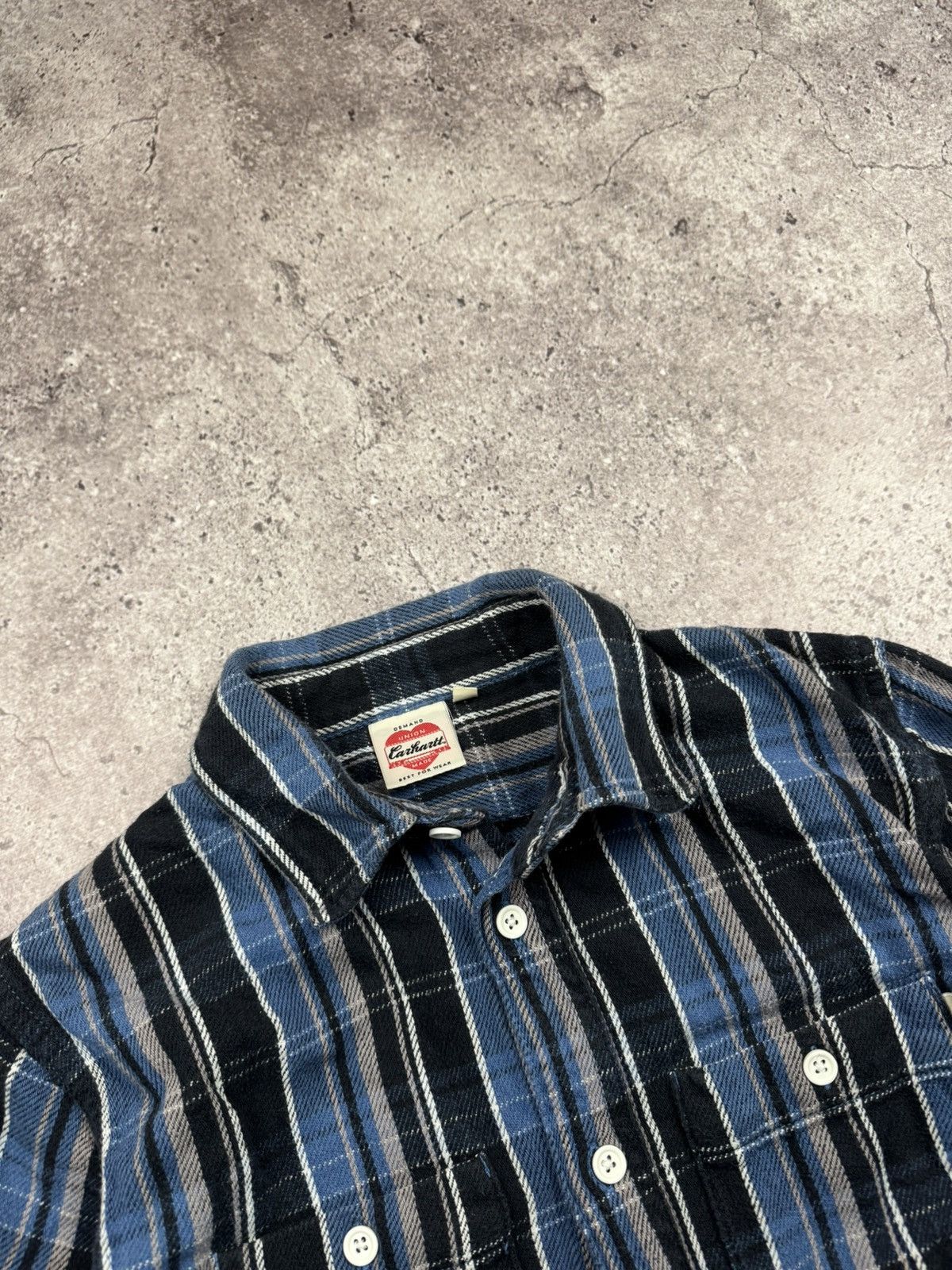 Carhartt Vintage Carhartt Flannel Striped Button Ups Shirt Y2K Size US S / EU 44-46 / 1 - 5 Thumbnail