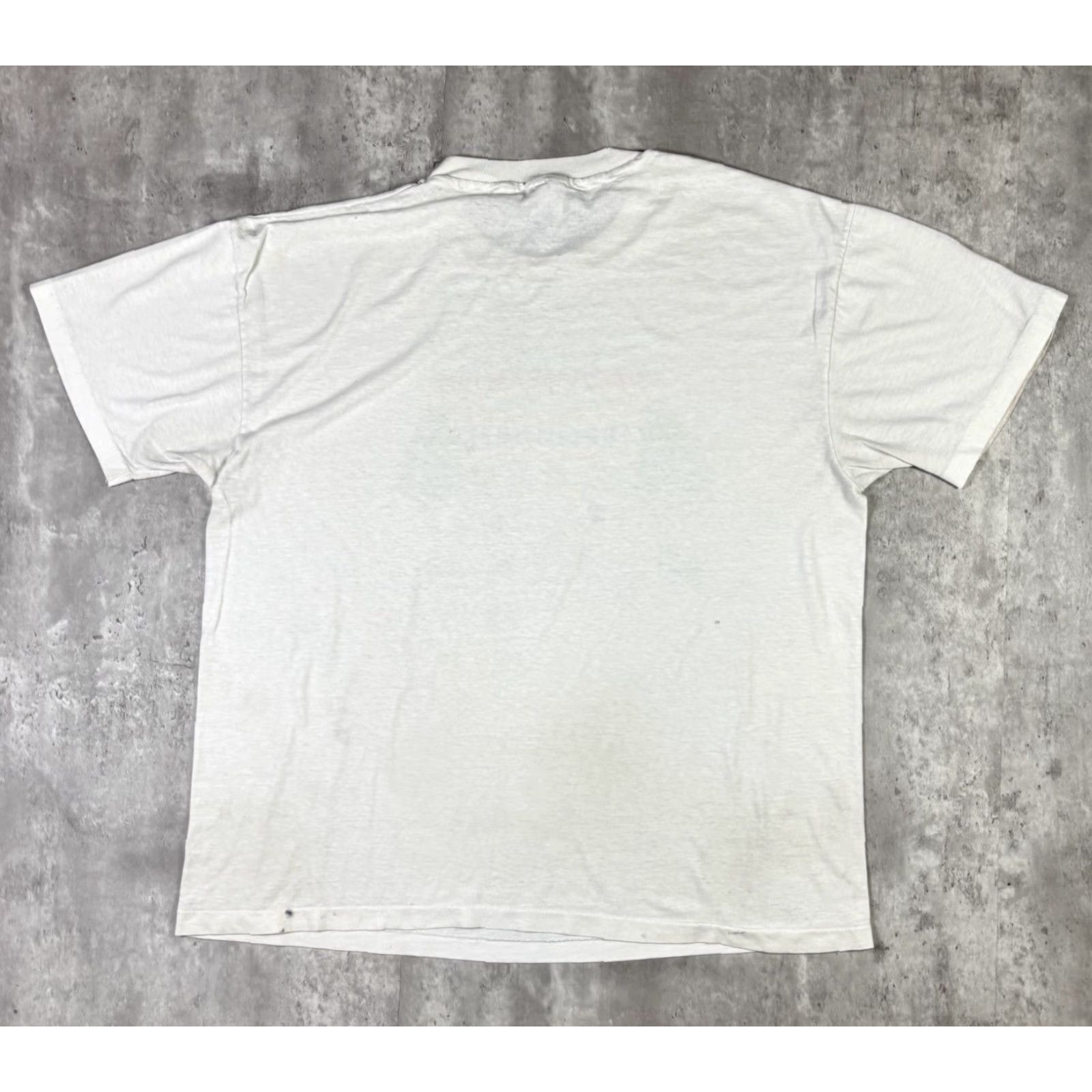Hanes VINTAGE Hanes T-Shirt 90s Stitch White XL Mens Crew Neck Short Sleeve Size US XL / EU 56 / 4 - 2 Thumbnail