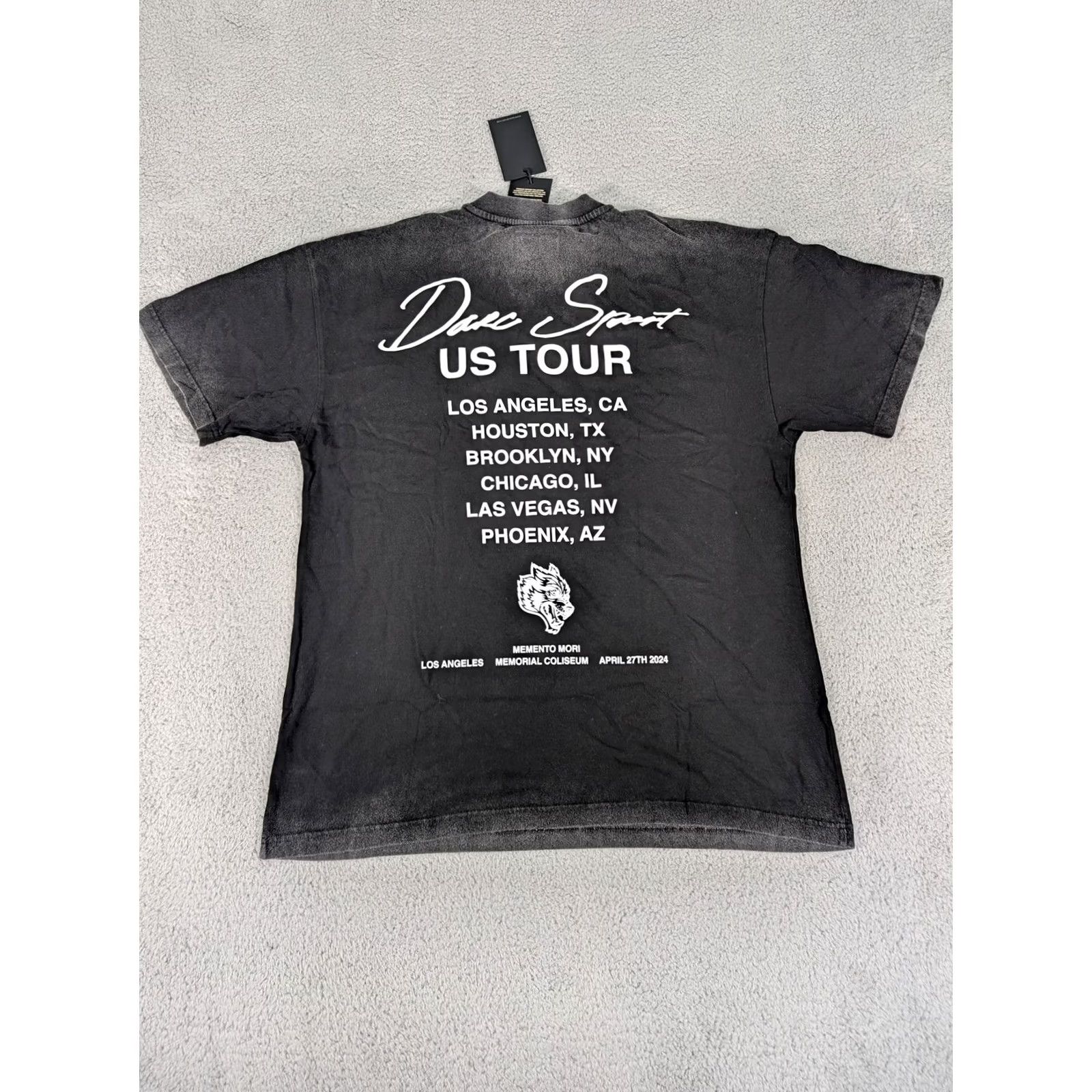 Darc Sport Darc Sport Shirt Mens Medium Black Memento Mori US Tour Coliseum 2024 Graphic Tee Size US M / EU 48-50 / 2 - 7 Thumbnail