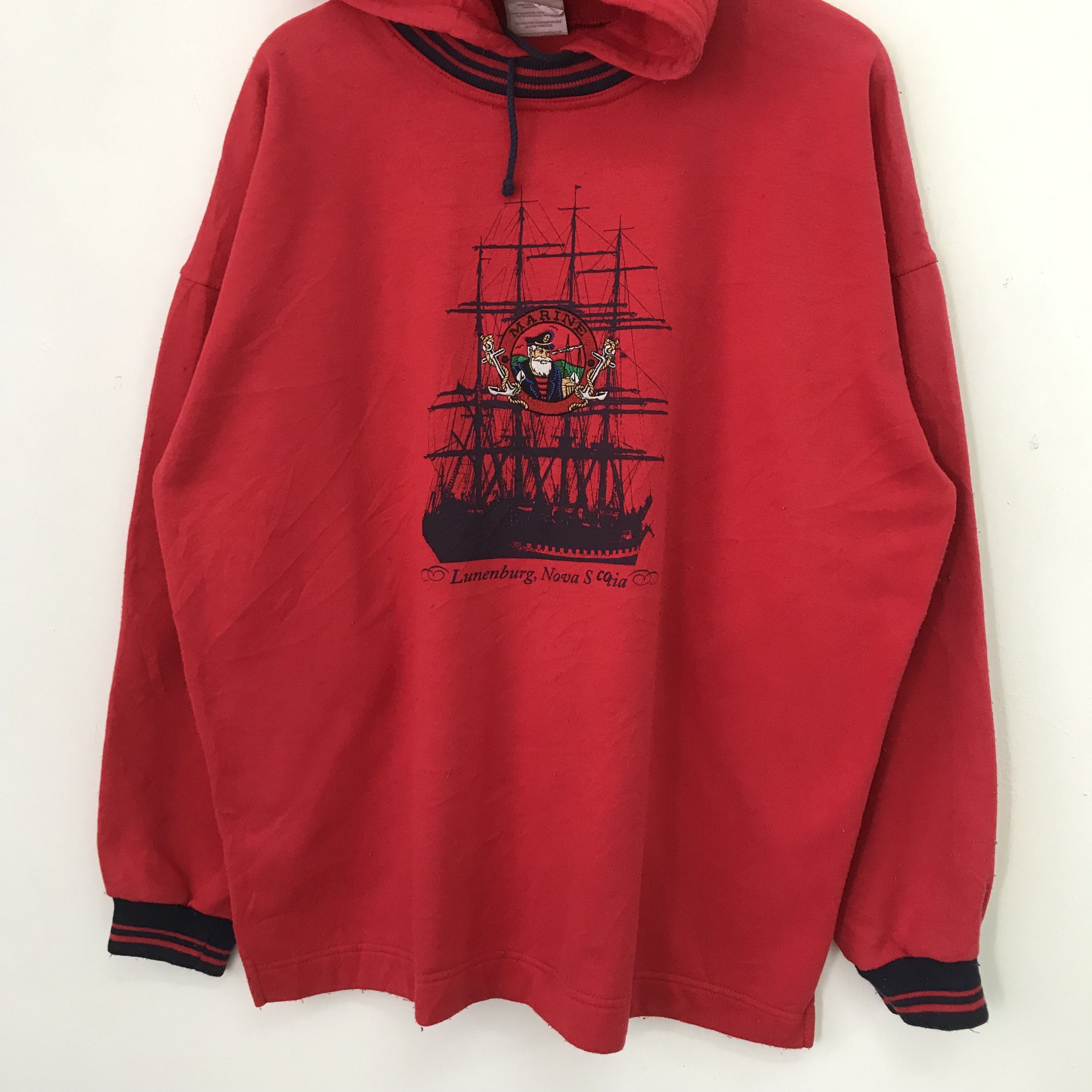 Vintage Vintage 90s Lunenburg Nova Scotia Red - 539 Size US L / EU 52-54 / 3 - 3 Thumbnail