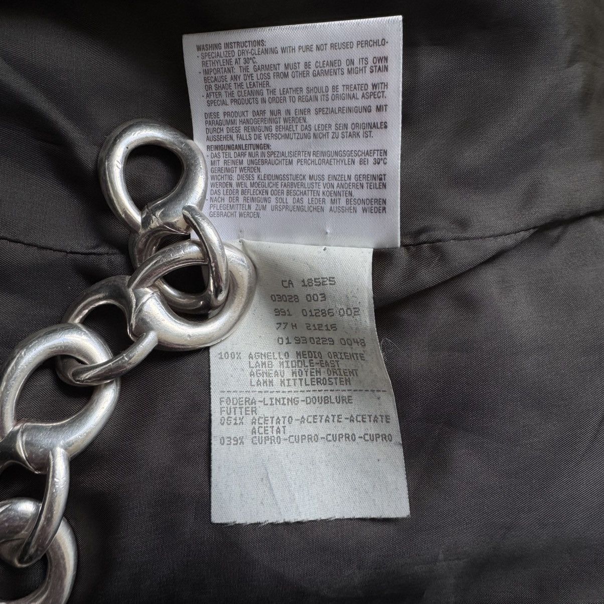 Emporio Armani Emporio Armani 1980’s Collarless Cropped Lamb Leather Jacket Size US M / EU 48-50 / 2 - 8 Thumbnail