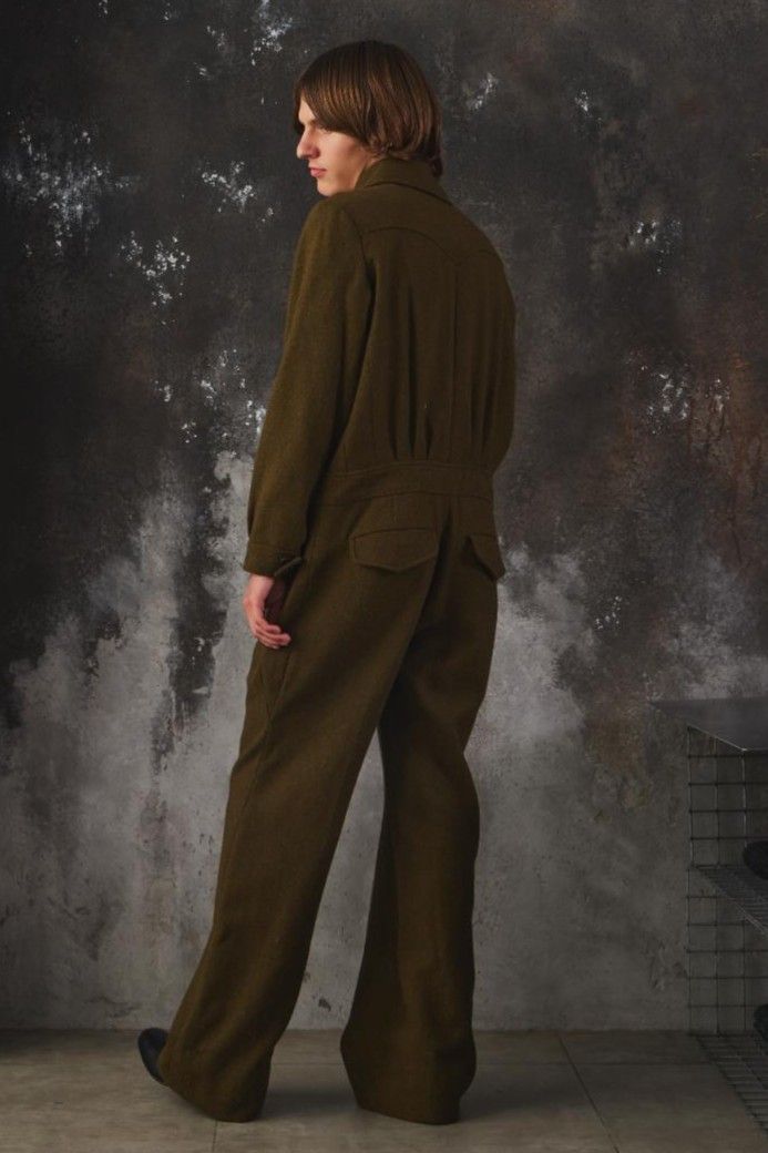 Gucci GUCCI 2018 Wool Zip-Up Utility Jumpsuit Size US 30 / EU 46 - 4 Thumbnail