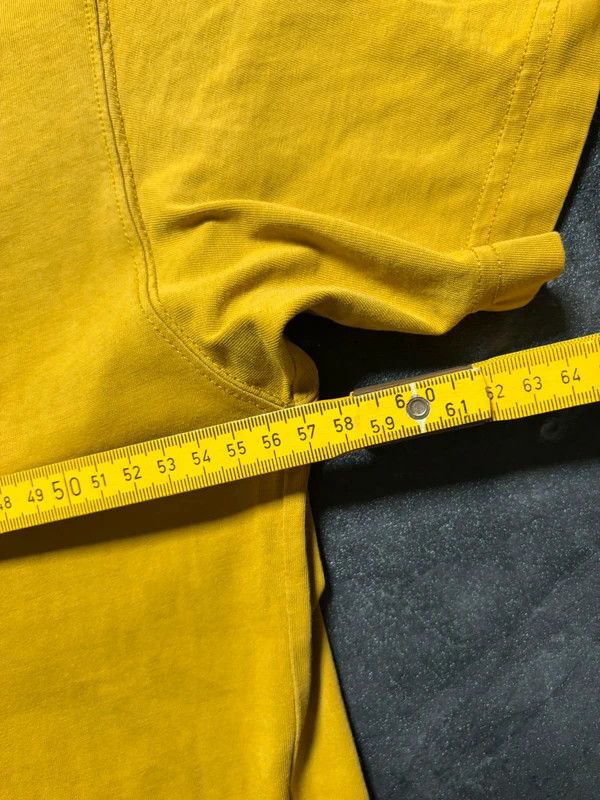VTMNTS VTMNTS Vetemans Barcode Mustard Tee Shirt Gvasalia Size US L / EU 52-54 / 3 - 11 Thumbnail