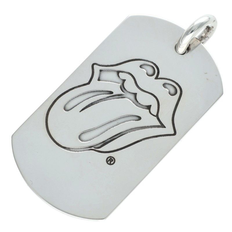 Chrome Hearts Chrome Hearts Guitar Pick Lip & Tongue Silver Size