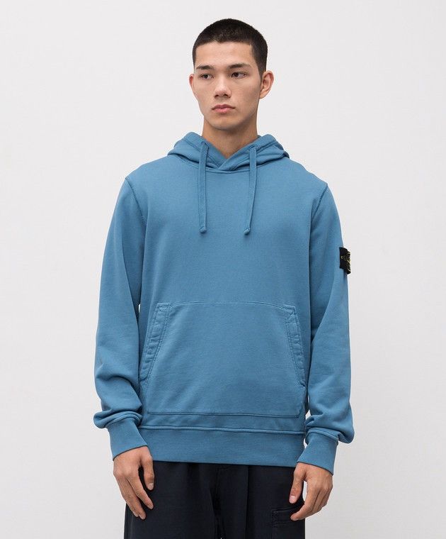 Stone Island Stone Island Hoodie Basic Blue Patch Authentic Size US L / EU 52-54 / 3 - 1 Thumbnail