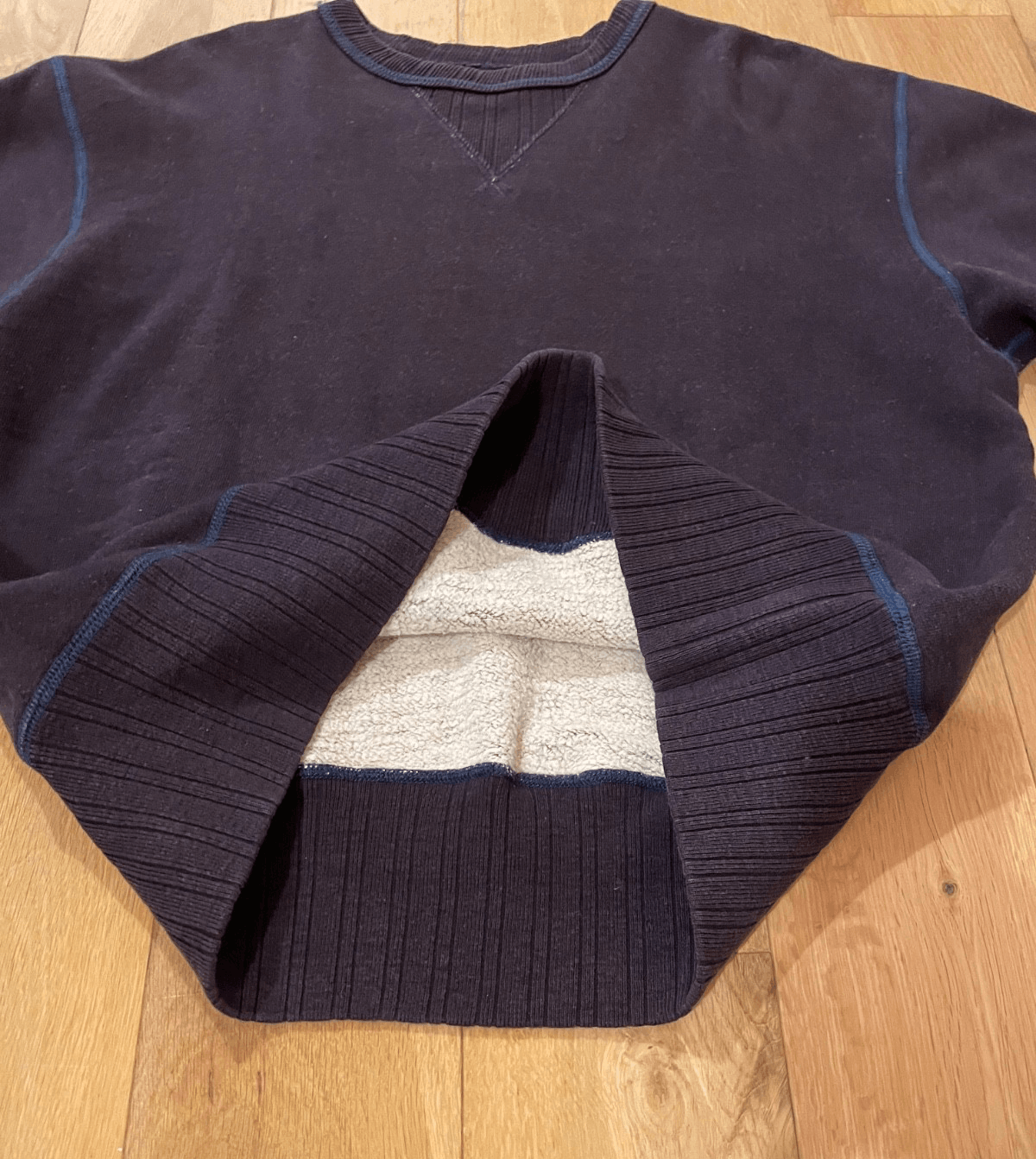 Full Count & Co. Fullcount 3741 Loopwheel Sweatshirt Navy 40 Large Size US L / EU 52-54 / 3 - 4 Thumbnail