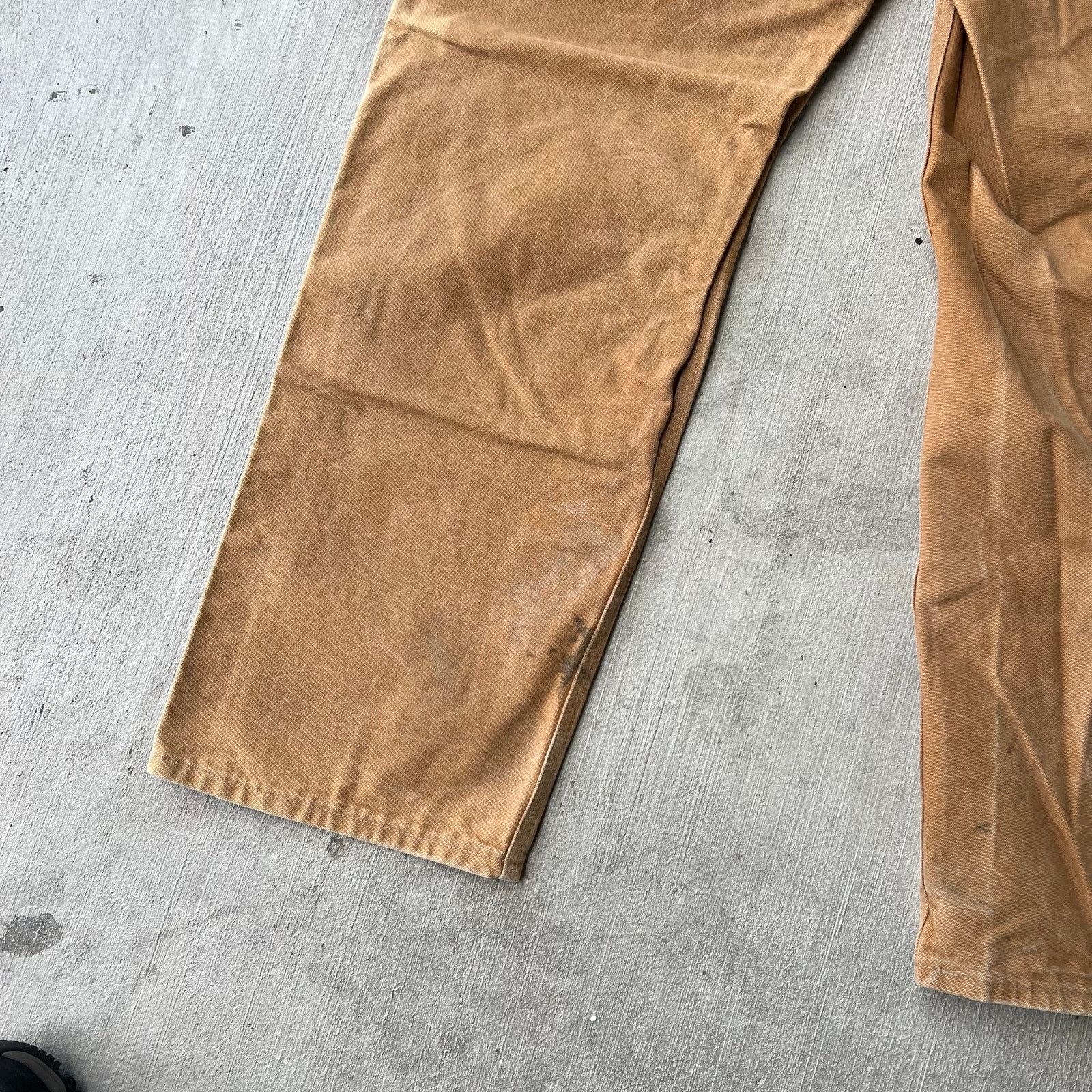 Carhartt × Vintage Carhartt brown faded double knee work wear carpenter pants Size US 36 / EU 52 - 10 Thumbnail