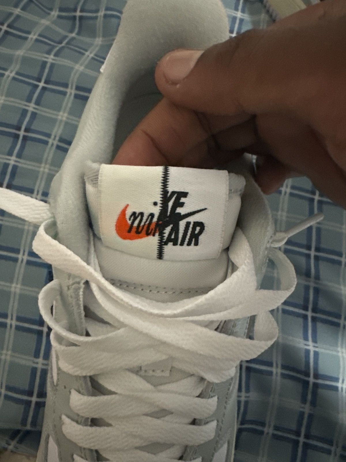 Nike Air Force One split light silver Size US 10 / EU 43 - 2 Thumbnail