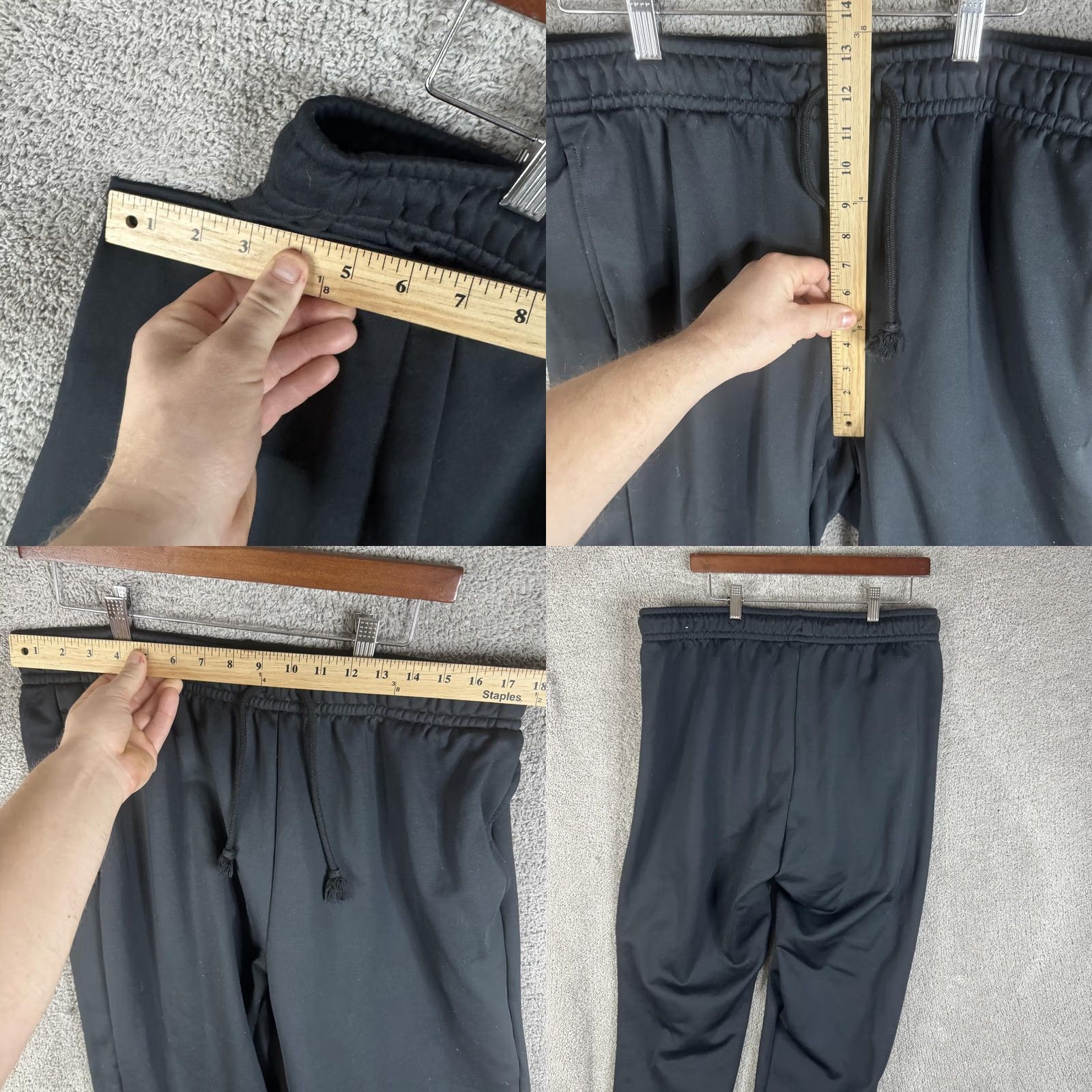 Nike Nike Therma-FIT Sweatpants Mens XL Black Fleece Lined Just Do It Logo Athletic Size US 36 / EU 52 - 8 Thumbnail