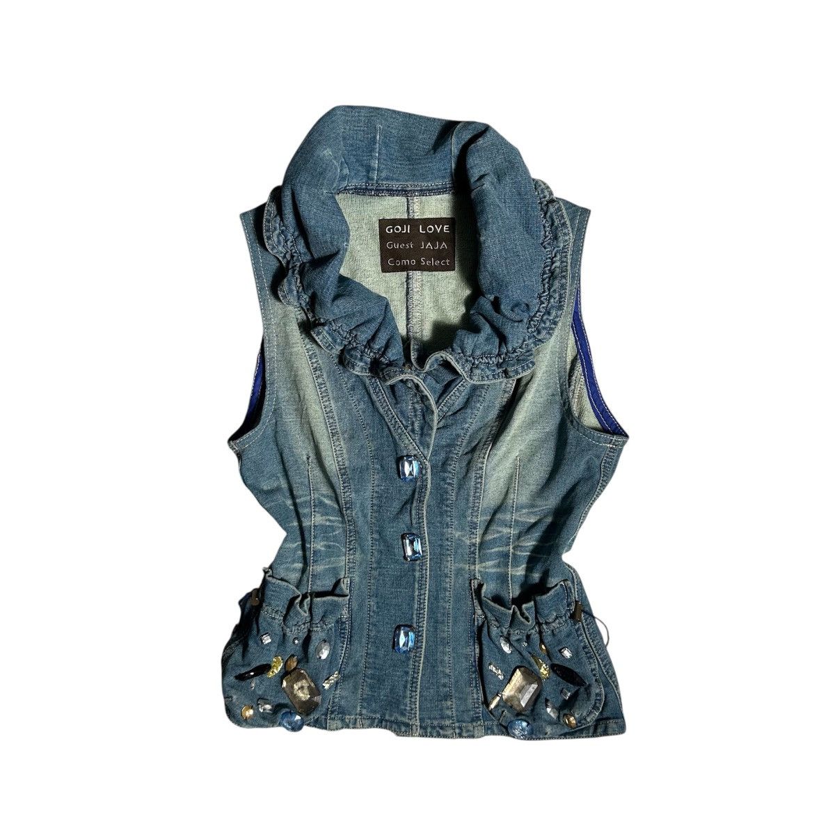 Vintage Vintage Y2K Jeans Vest Size M / US 6-8 / IT 42-44 - 1 Thumbnail