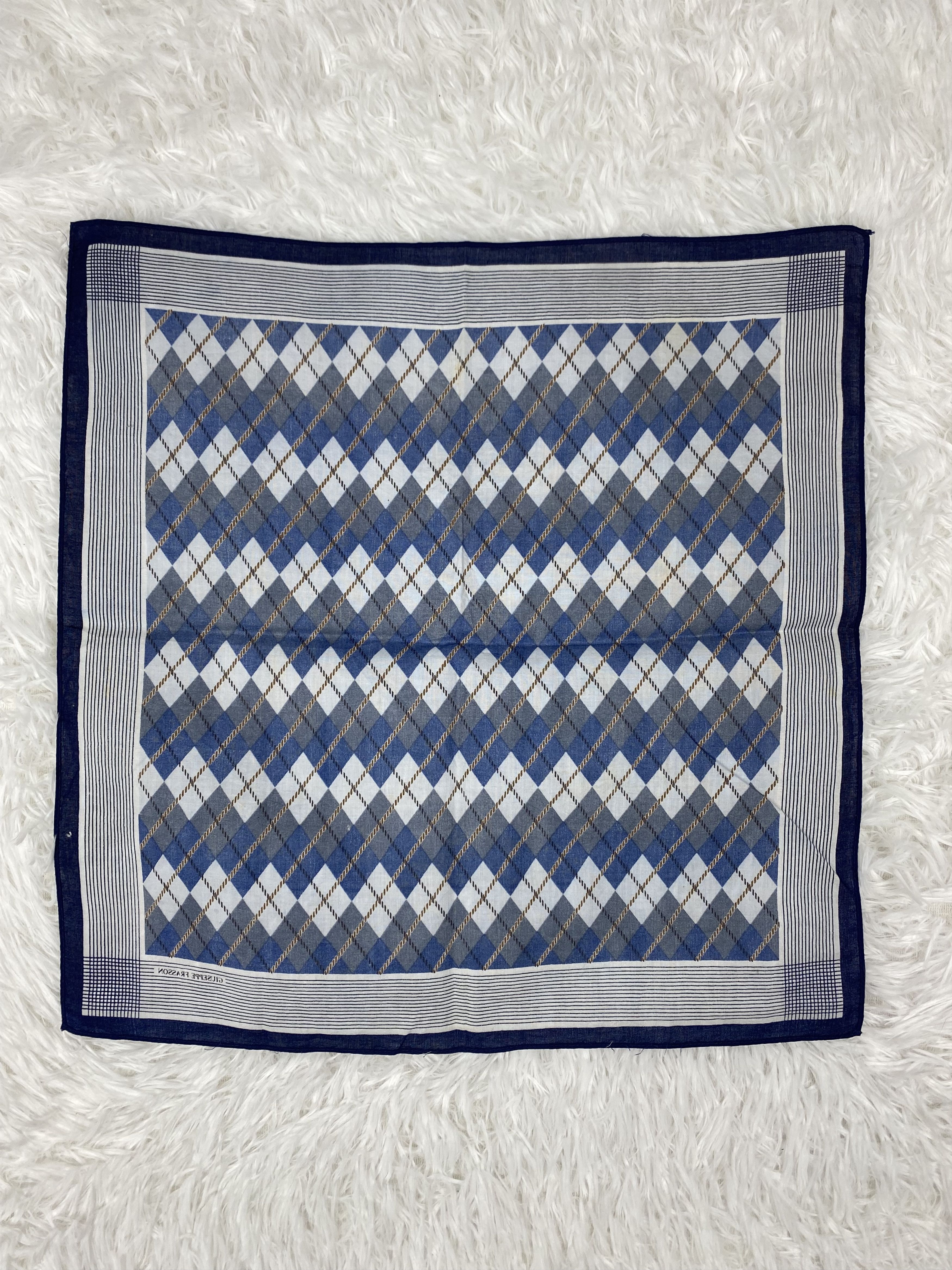 Vintage Vintage Guiseppe Fransson Handkerchief Neckerchief PH0673 Size ONE SIZE - 4 Thumbnail