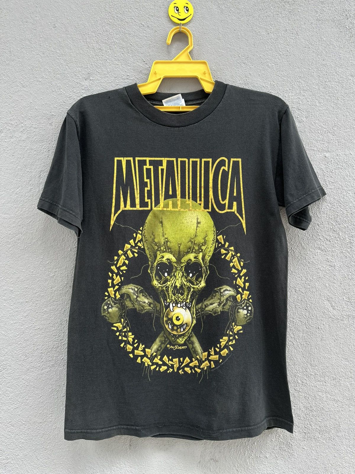 Band Tees Vintage Metallica Pushead No Leaf Clover Promo Faded Tee Size US S / EU 44-46 / 1 - 1 Thumbnail