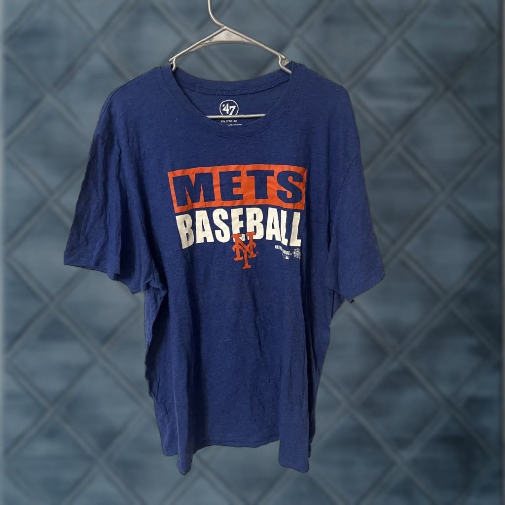 47 Majestic 47 Brand New York Mets T-Shirt Blue Graphic Size 2XL Adult Men Crew Neck Short Sleeve Cotton Size US XXL / EU 58 / 5 - 1 Thumbnail