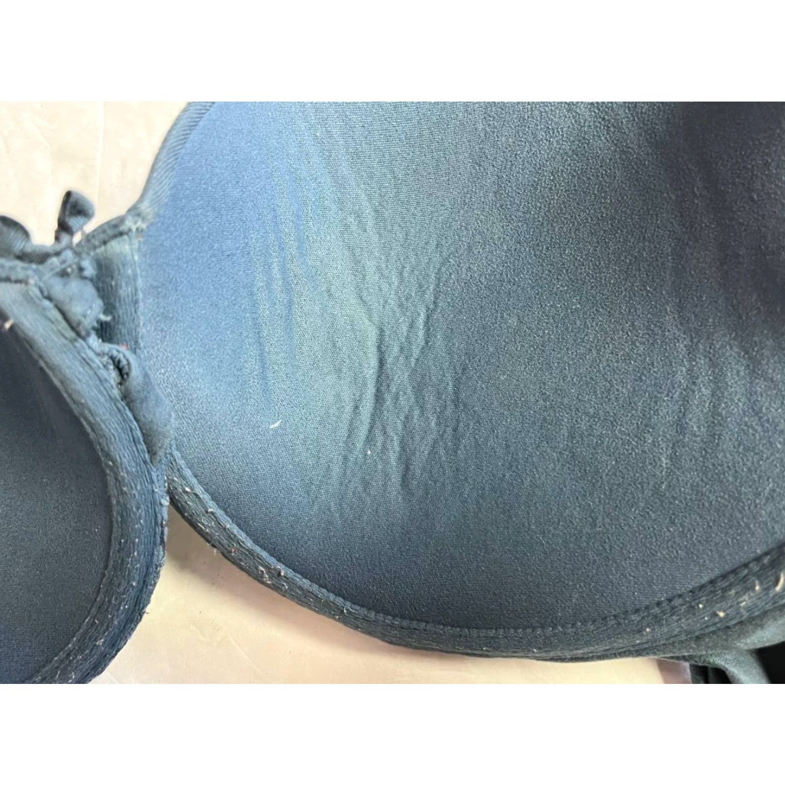 Victoria's Secret VINTAGE Victoria's Secret Bra Lined Perfect Coverage Blue 34D Underwired Padded Hook & Eye 34D Womens Size ONE SIZE - 7 Thumbnail