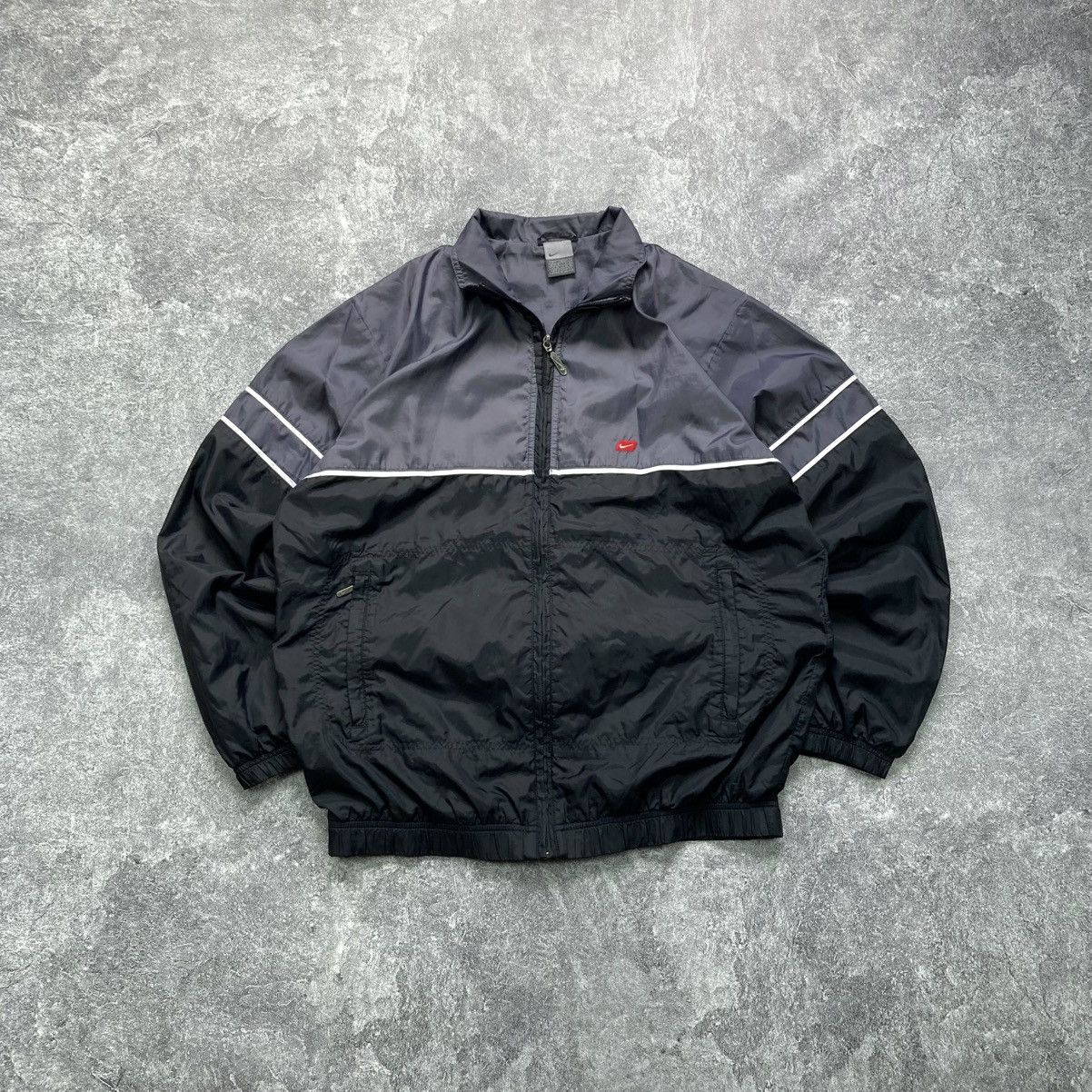 Nike Vintage Nike Striped Zip Track Jacket Size US M / EU 48-50 / 2 - 1 Thumbnail