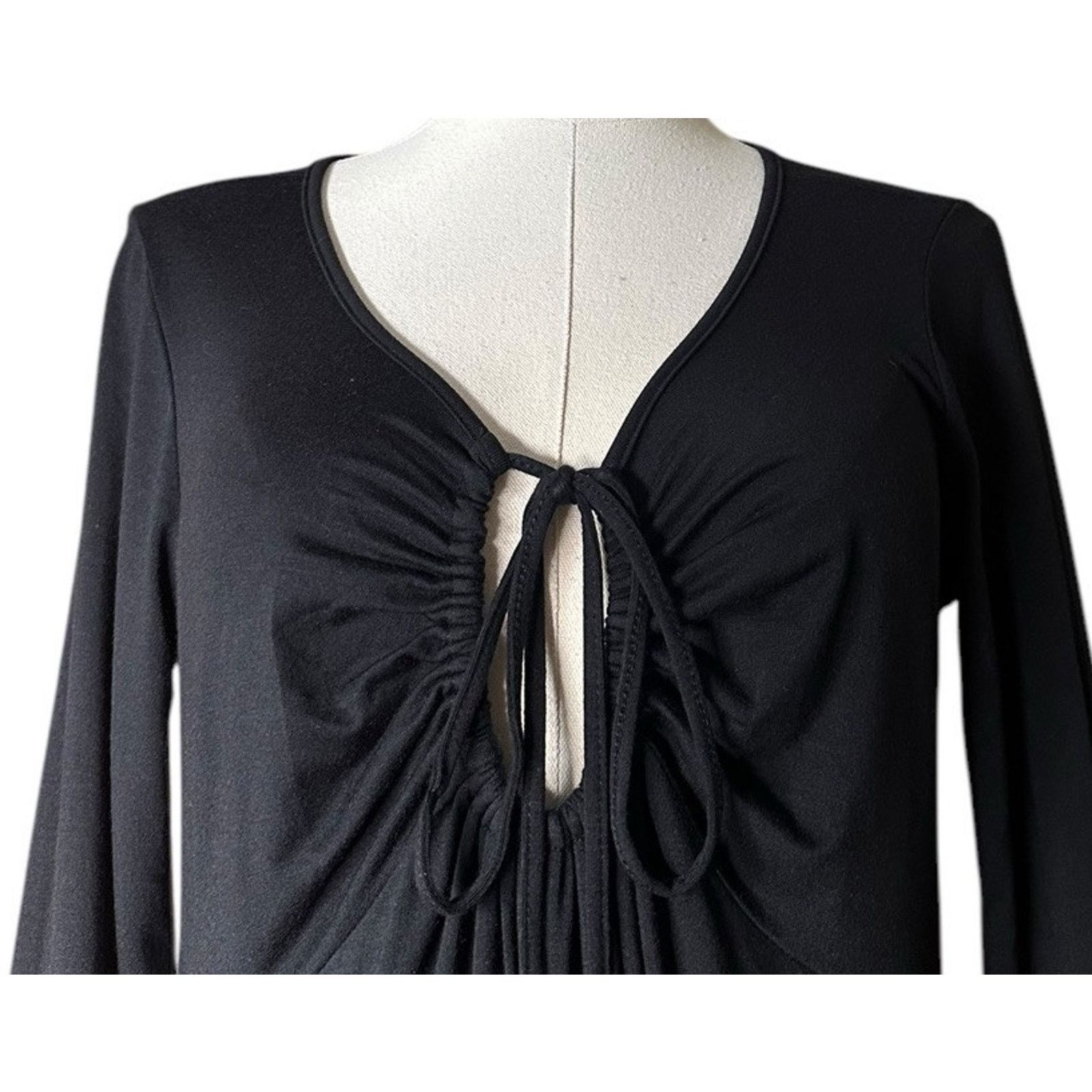 Other VELVET By Graham & Spencer Long Modal Jersey Dress Black L Size L / US 10 / IT 46 - 3 Thumbnail