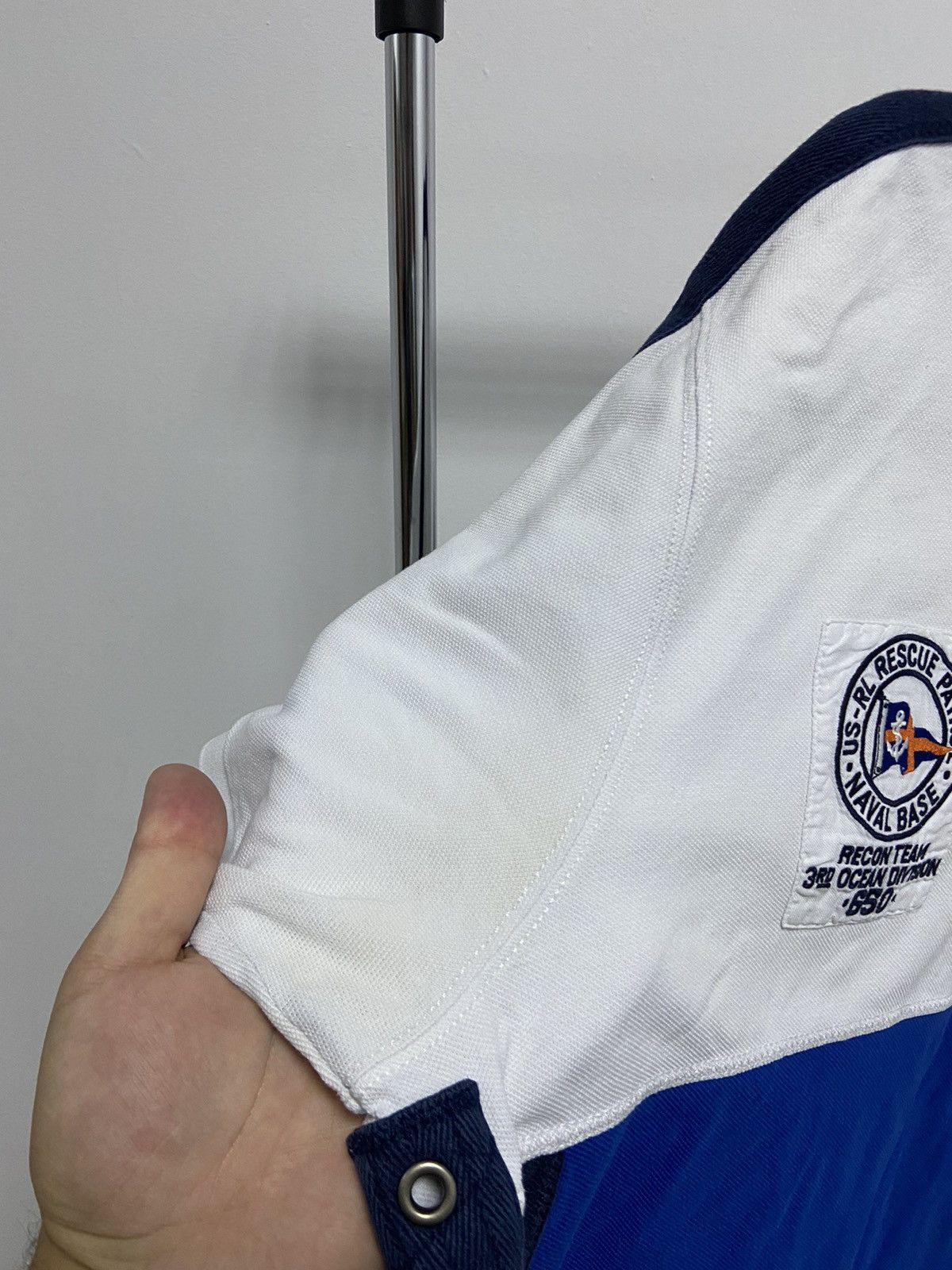 Polo Ralph Lauren Polo Ralph Lauren Vintage Zip Logo T Shirt Rescue Patrol Size US XXL / EU 58 / 5 - 11 Thumbnail