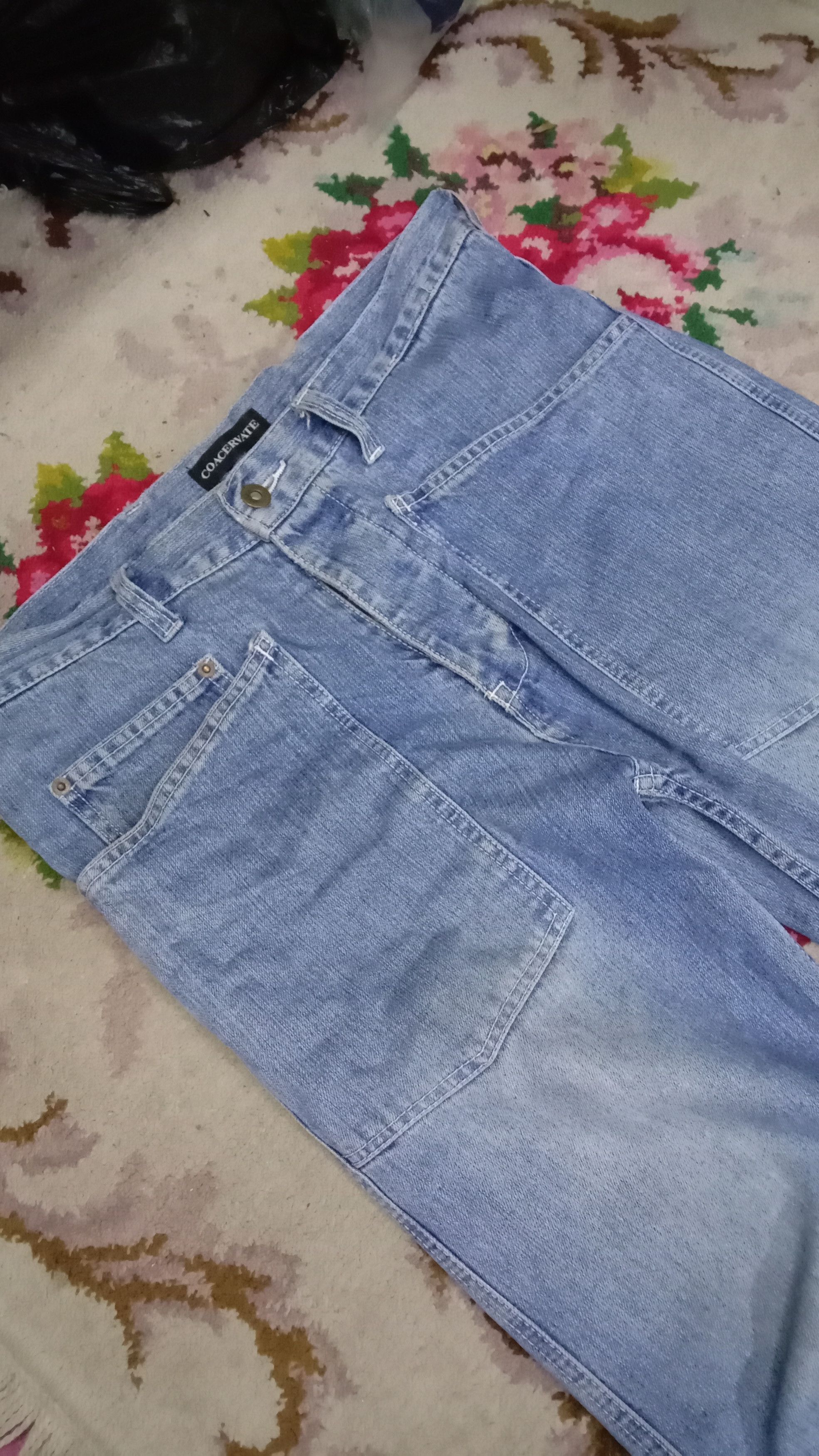 Designer Vintage Baggy Coacervate Army Denim Size US 34 / EU 50 - 2 Thumbnail