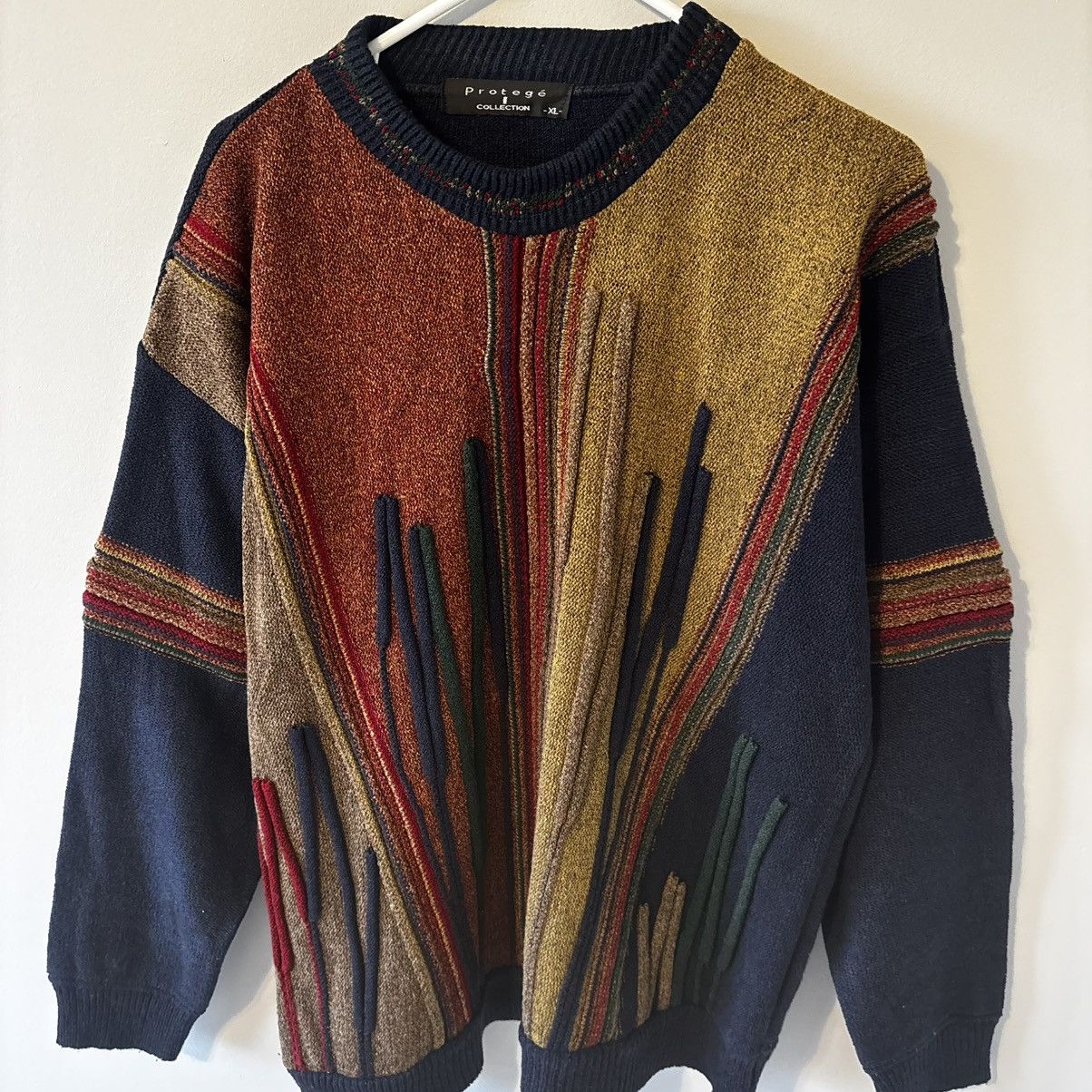 Protege Vintage Protege Sweater Mens XL Coogi Style 3D Knit Size US XL / EU 56 / 4 - 1 Thumbnail