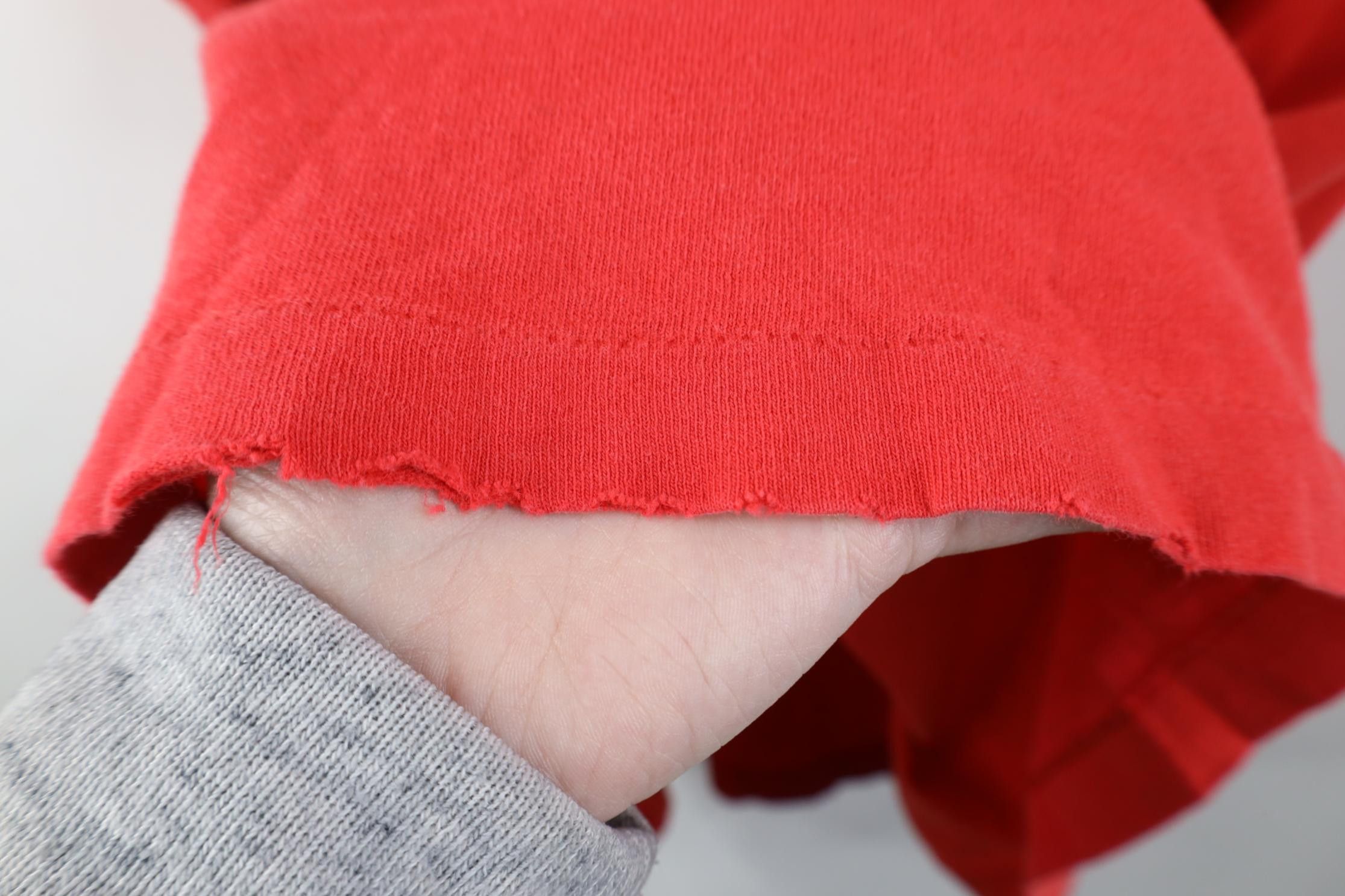 Vintage Vintage 90s Streetwear Blank Cotton Pocket T-Shirt Red USA Size US XXL / EU 58 / 5 - 6 Thumbnail
