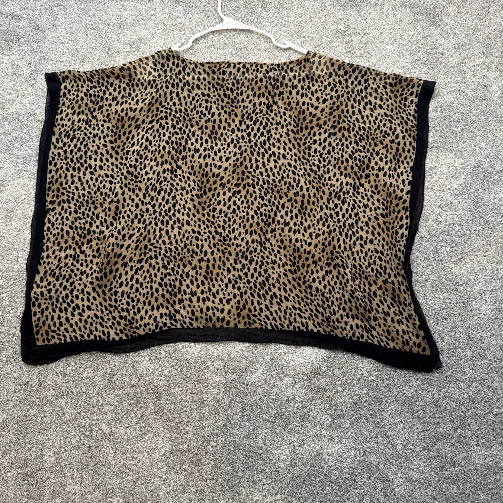Talbots Talbots Leopard Print Kimono Top S Silk Boho Chic Blouse Multicolor Kimono Women Small Resort Layer Womens Size S / US 4 / IT 40 - 6 Thumbnail