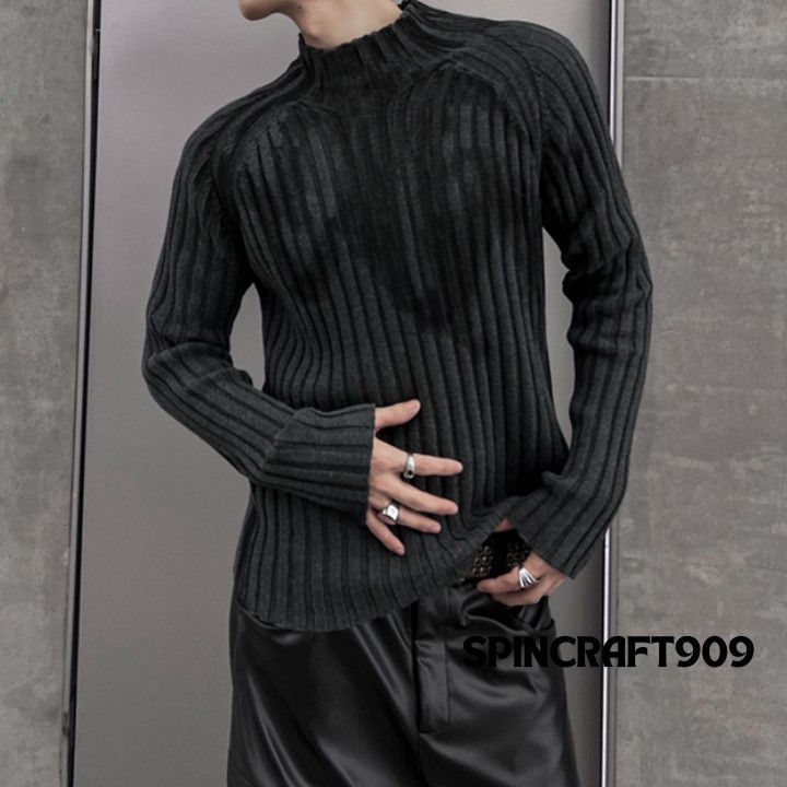 Other Graphic y2k Style Turtleneck Knit Sweater Size US L / EU 52-54 / 3 - 1 Thumbnail