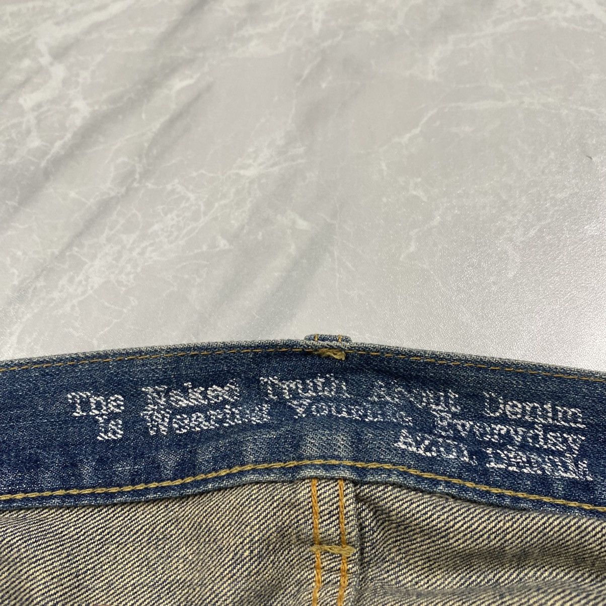 Japanese Brand Rare Azul Japan Poem Wording Pocket Mudwash Denim Size US 33 - 7 Thumbnail