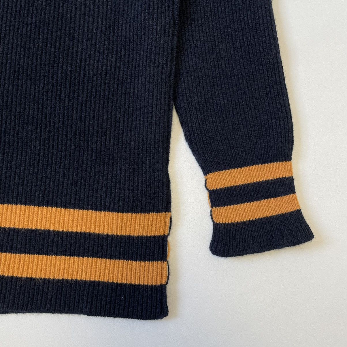 Maison Margiela A/W 21 ‘Sailor Collar’ Ribbed Knit Sweater Size US S / EU 44-46 / 1 - 10 Thumbnail